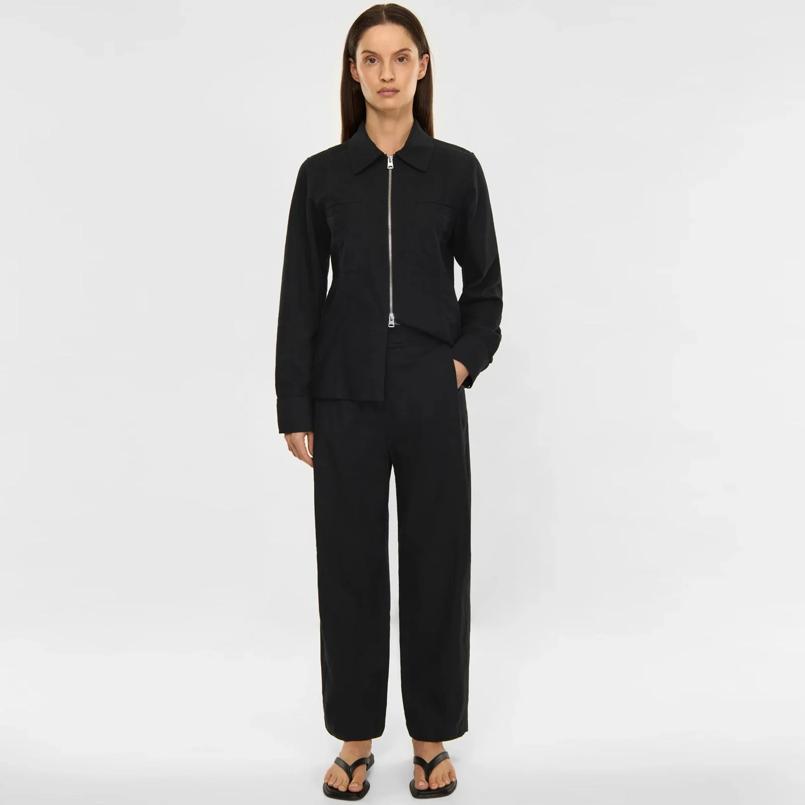 Sandi Textured Weave Pants black - Image 3