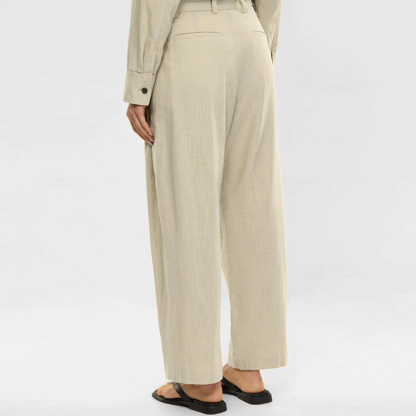 Sandi Textured Weave Pants stone green - Image 2