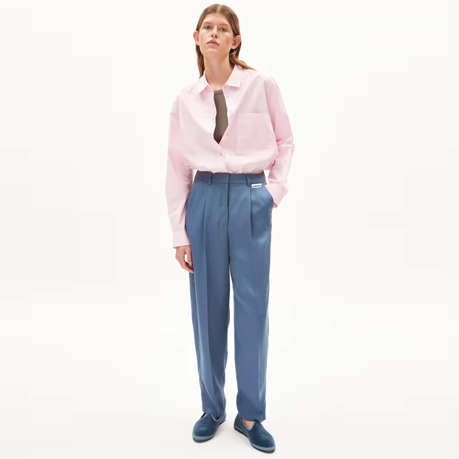 Sandrinaa Tapered Pants iron blue - Image 2