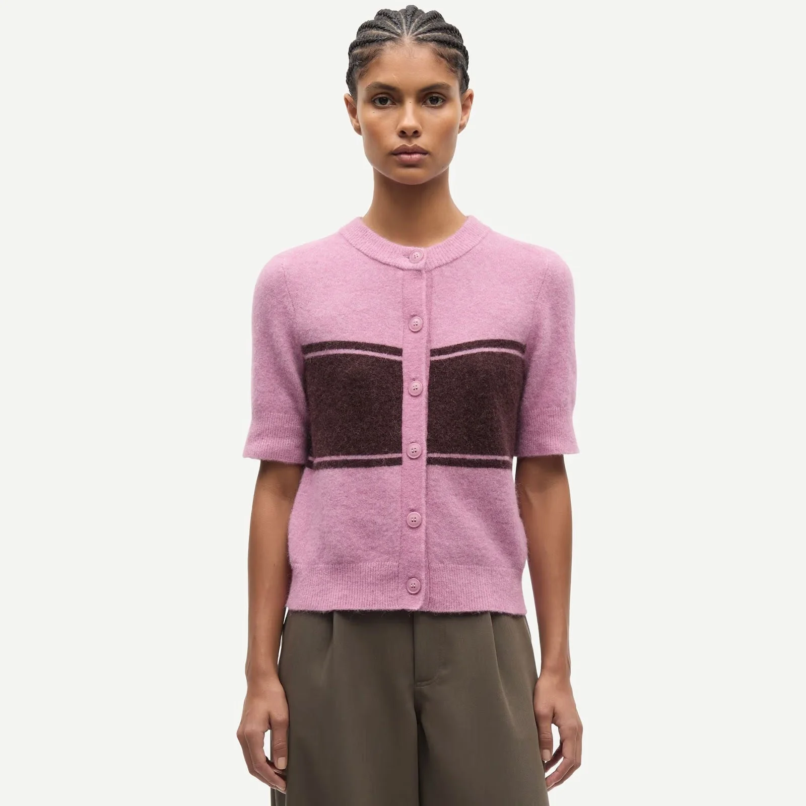 Sanoura SS Cardigan 15556 orchid wide st.