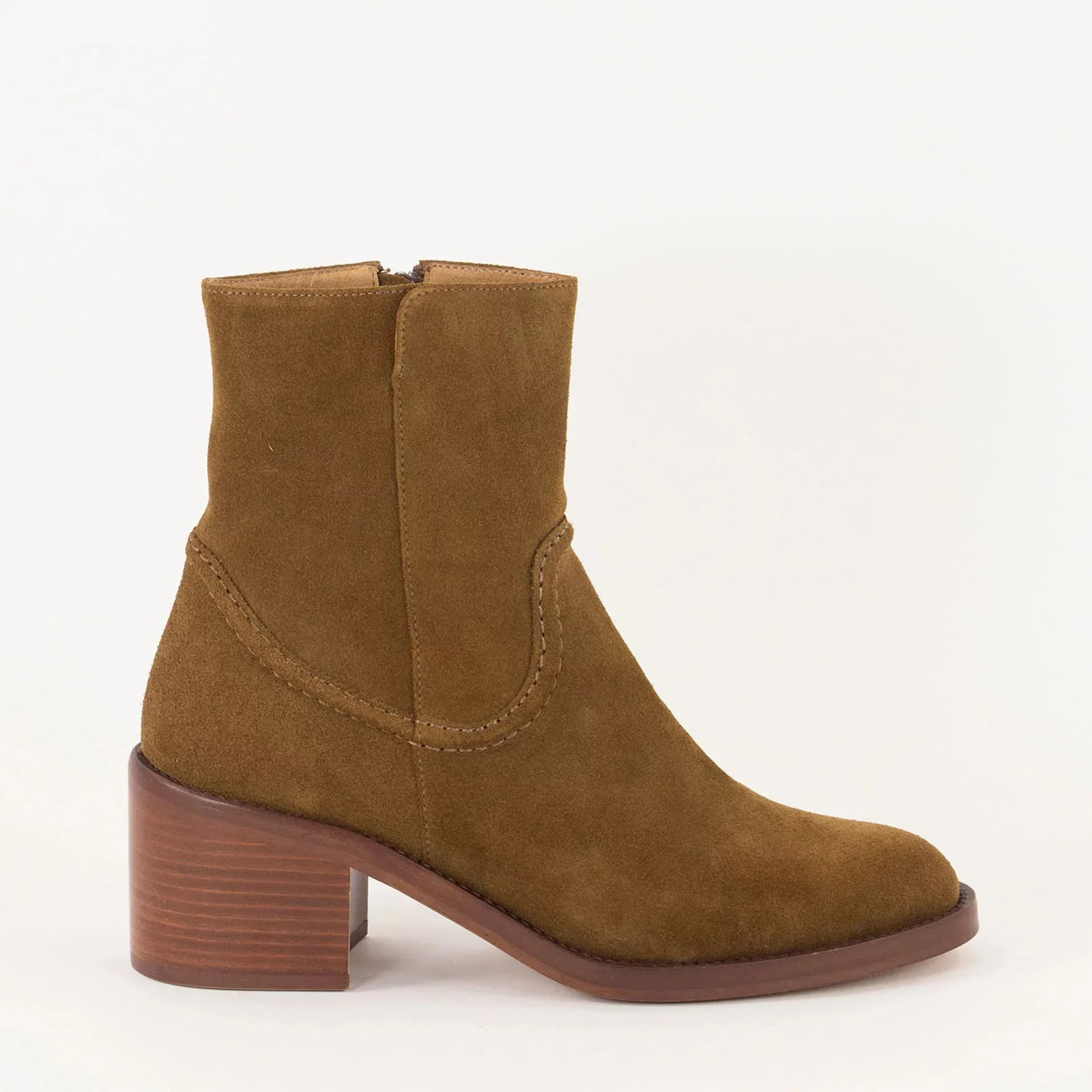 Santalina Leather Boots tobacco suede - Image 3