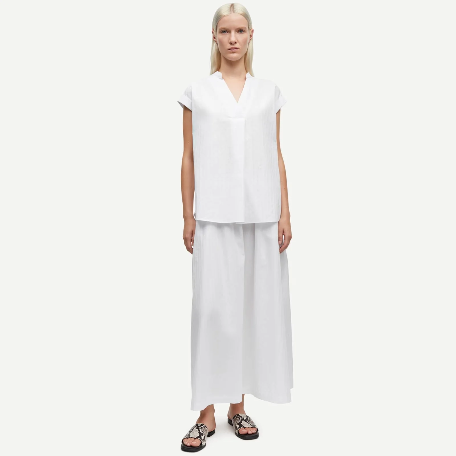 Satina SS Shirt 15646 white - Image 3