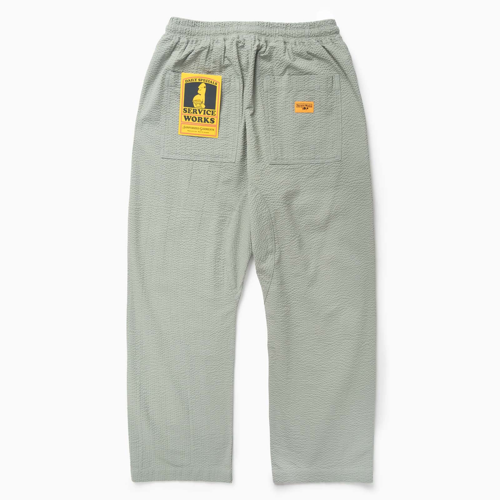 Seersucker Chef Pants sage - Image 2