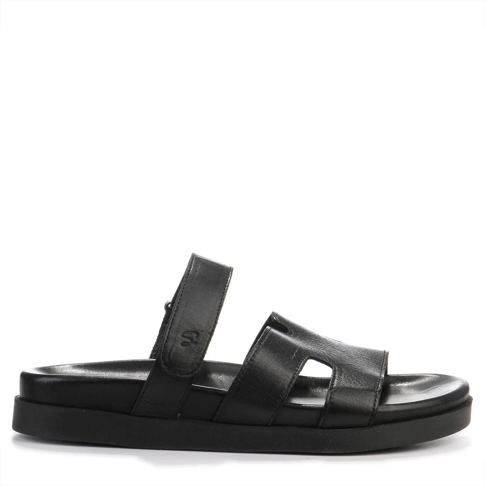 Selena Leather Sandals black