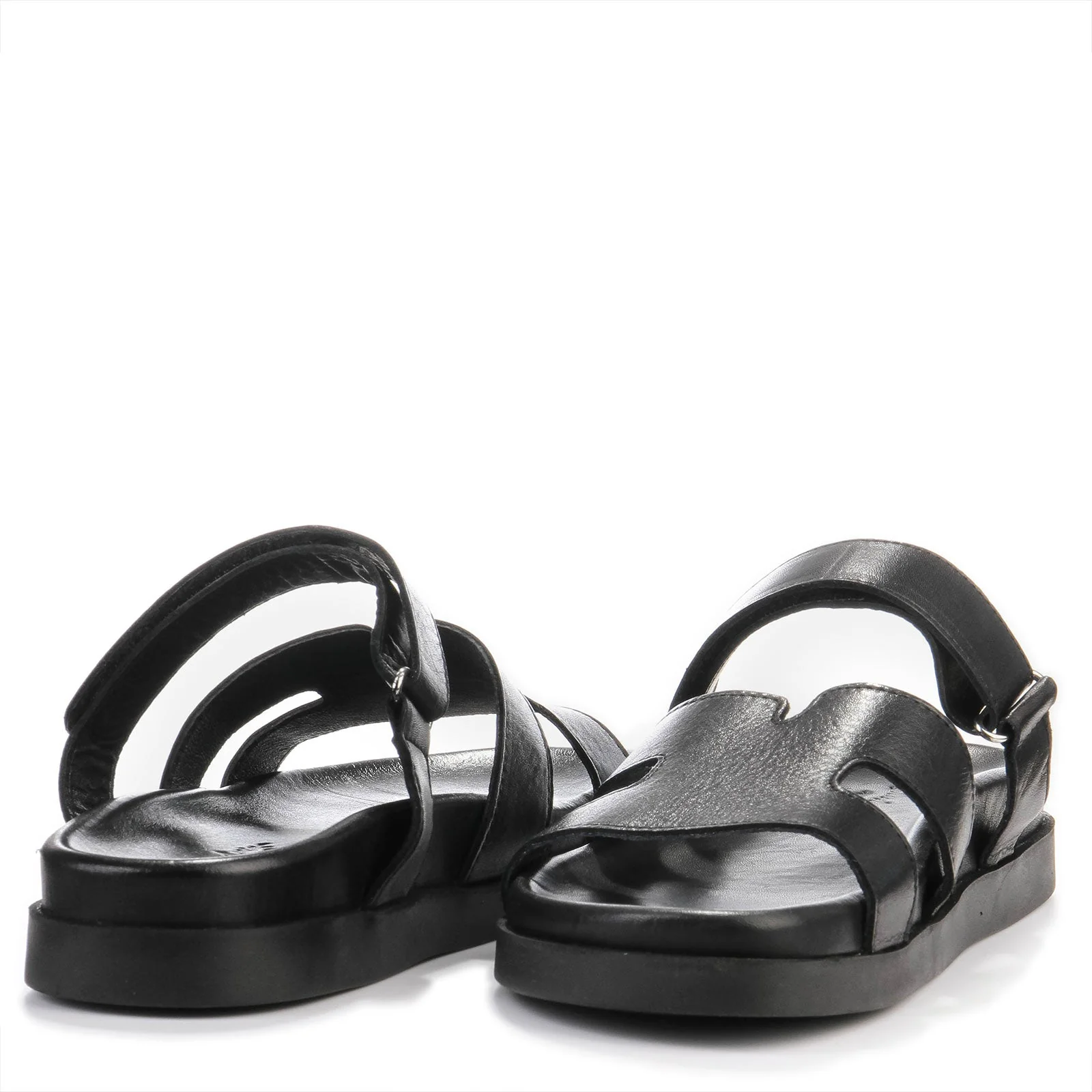Selena Leather Sandals black - Image 3