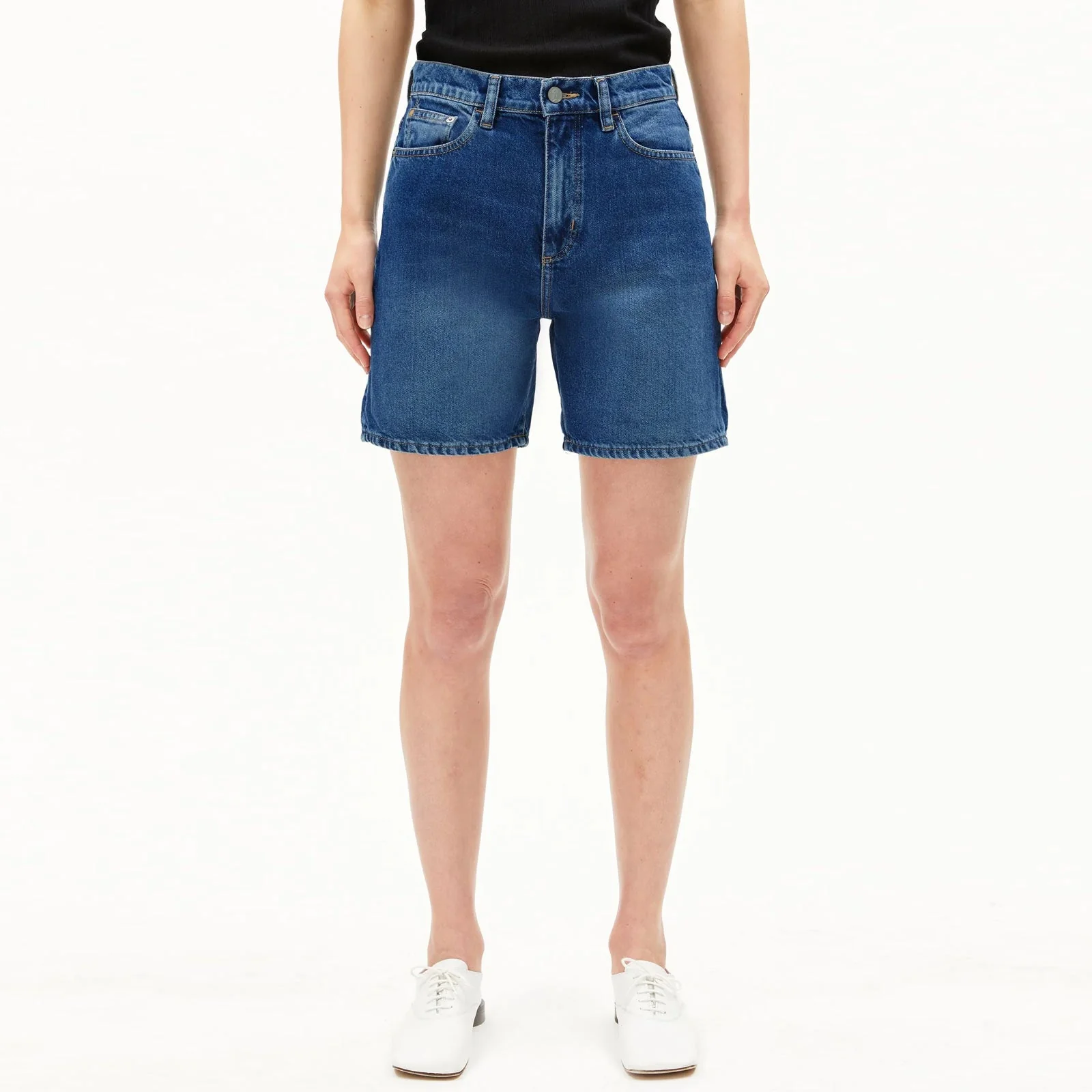 Sheaari Denim Short wavy blue