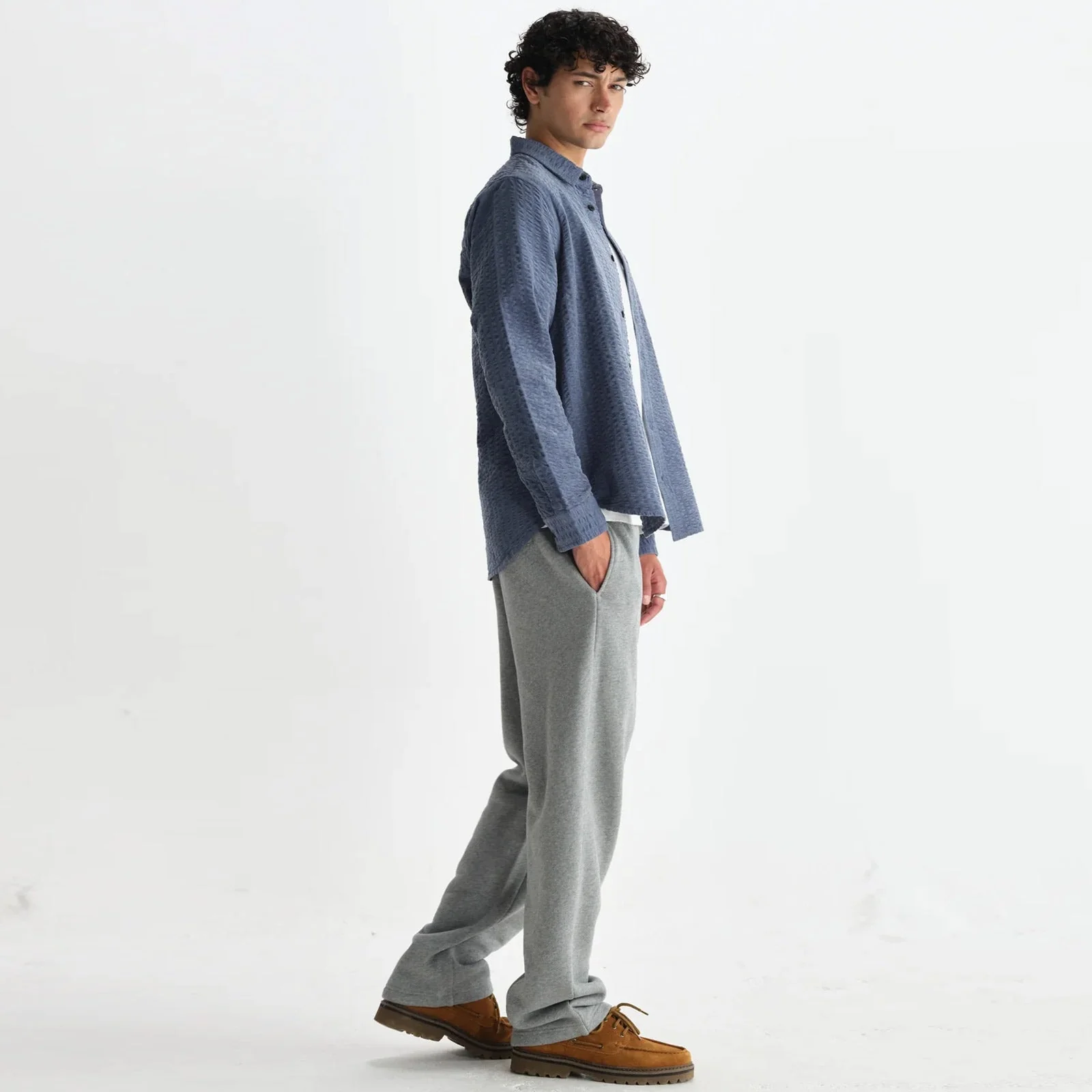 Shelly Shirt Seersucker Cord blue - Image 3