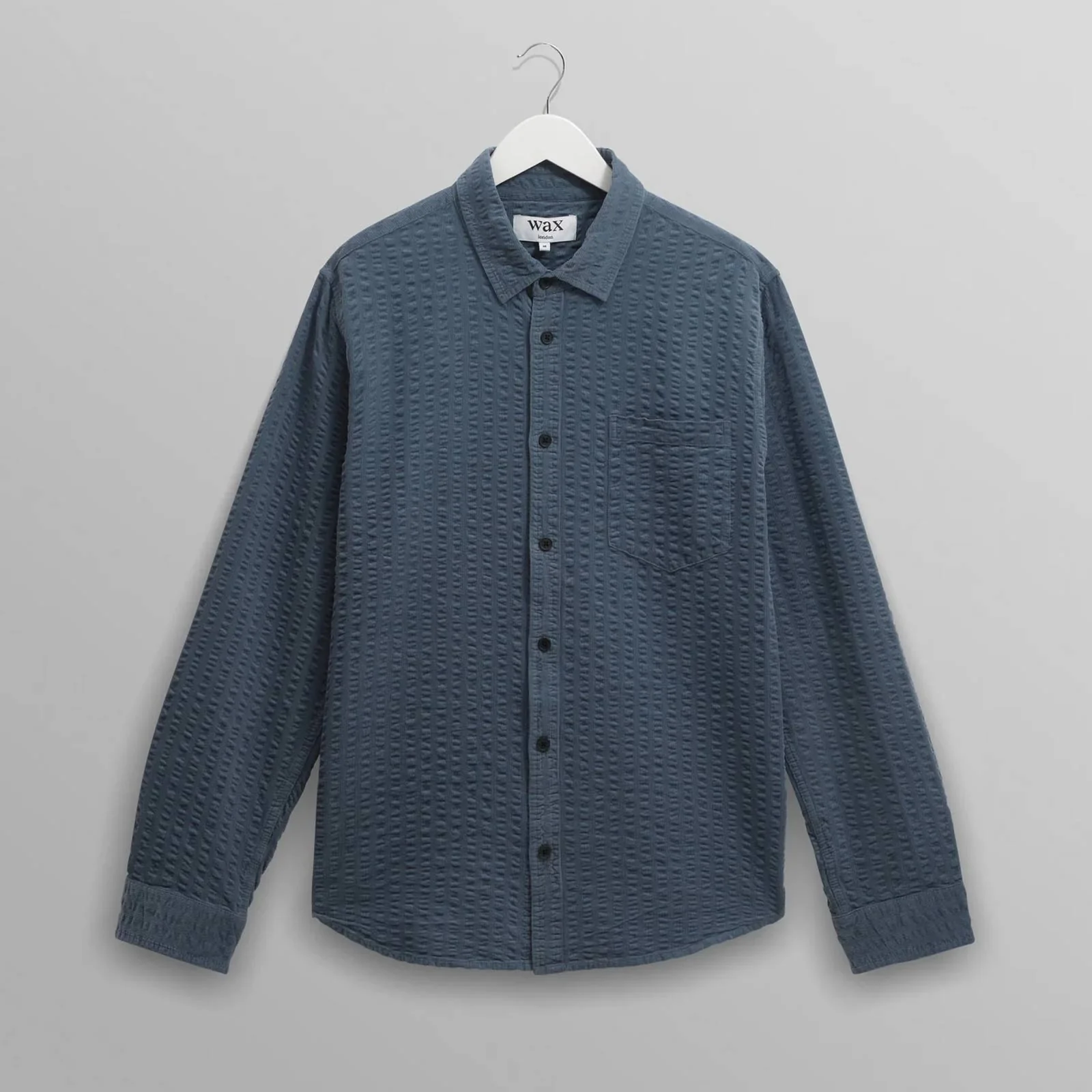 Shelly Shirt Seersucker Cord blue - Image 7