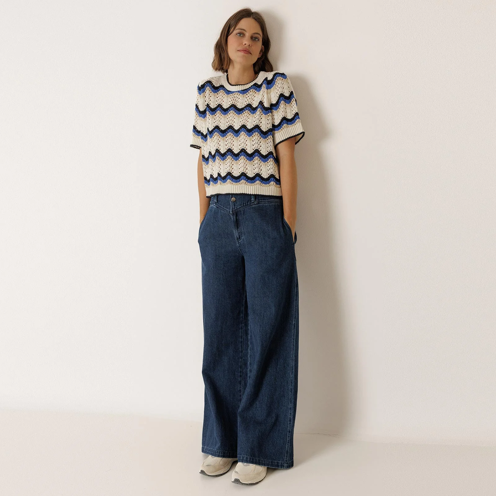 Short Sleeve Jumper azul britanico - Image 4