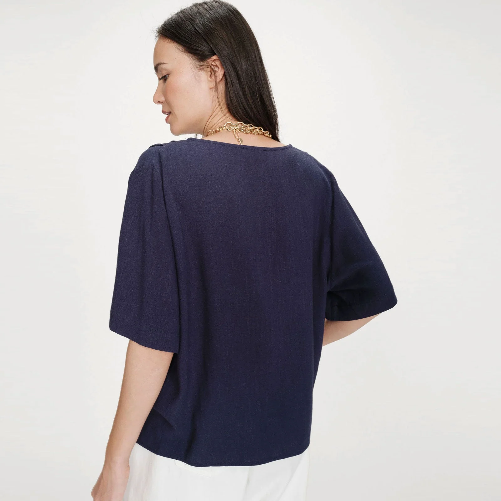 Short-Sleeve Top Violon marine - Image 2