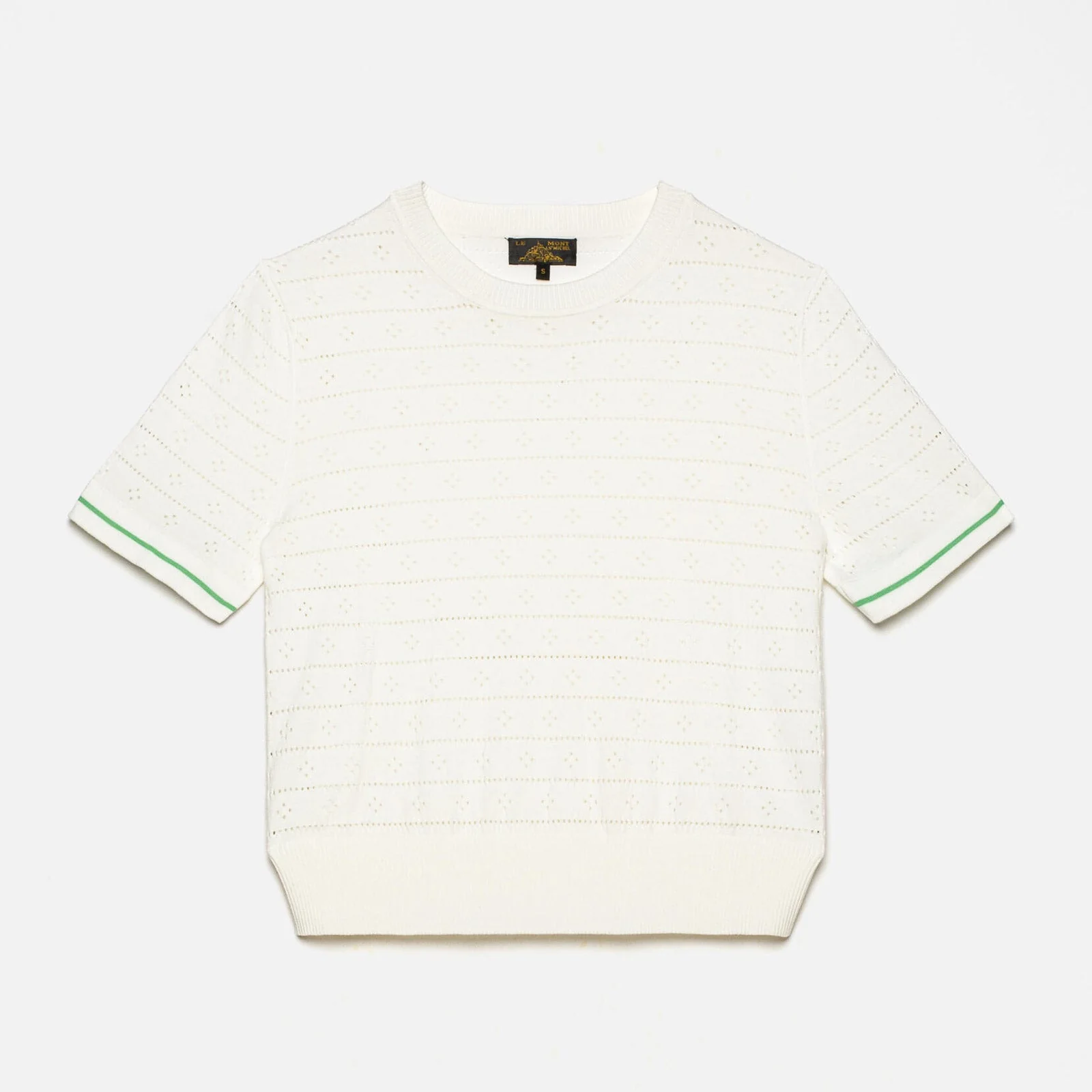 Silva SS Sweater off white green - Image 3