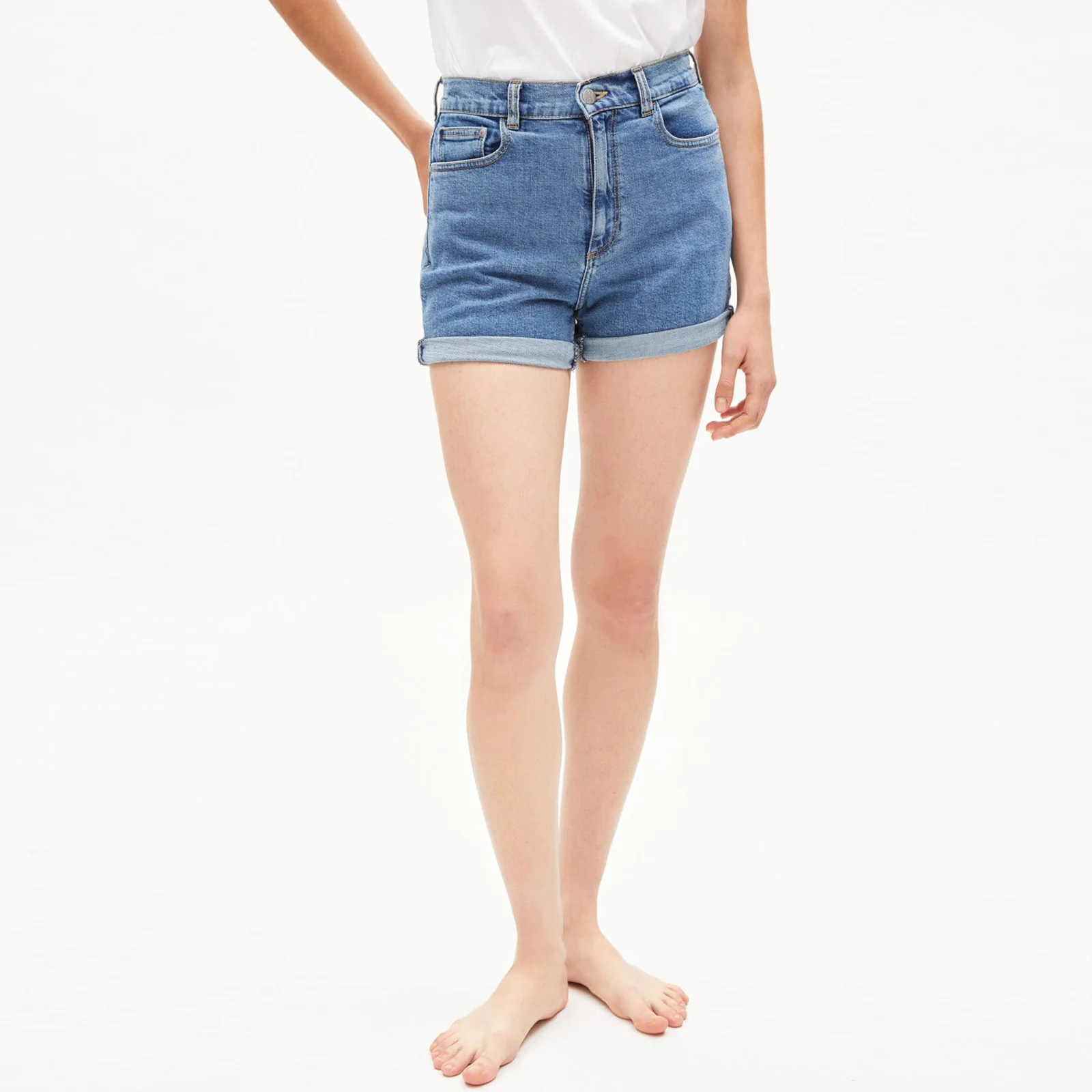 Silvaa Hemp Shorts bone blue