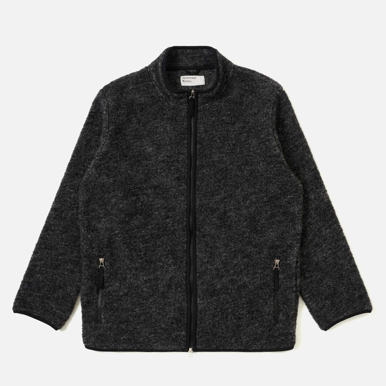 Six Wool Fleece Climbing Jacket black