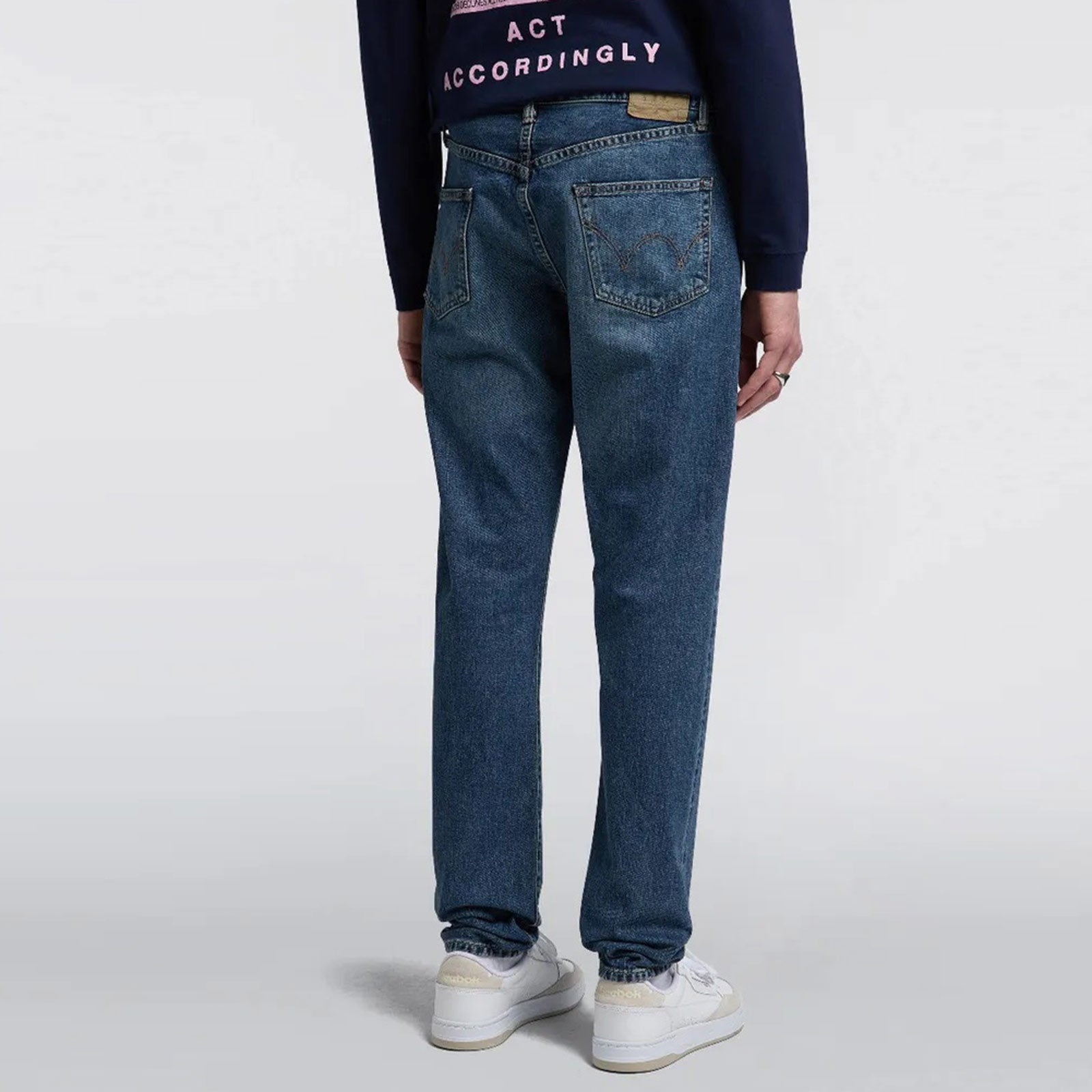 Slim Tapered Kaihara blue mid dark wash - Image 2