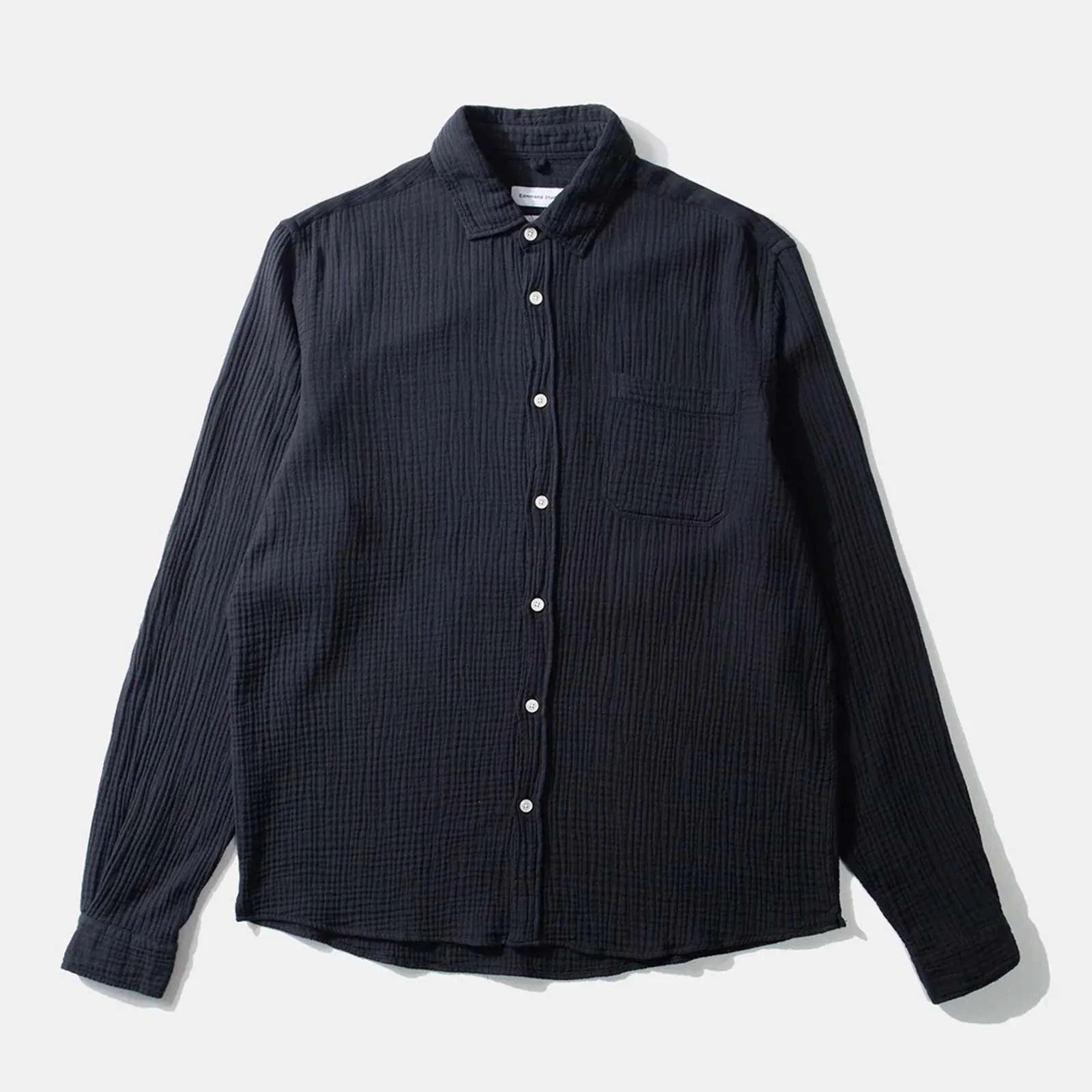Snap Shirt plain navy - Image 3