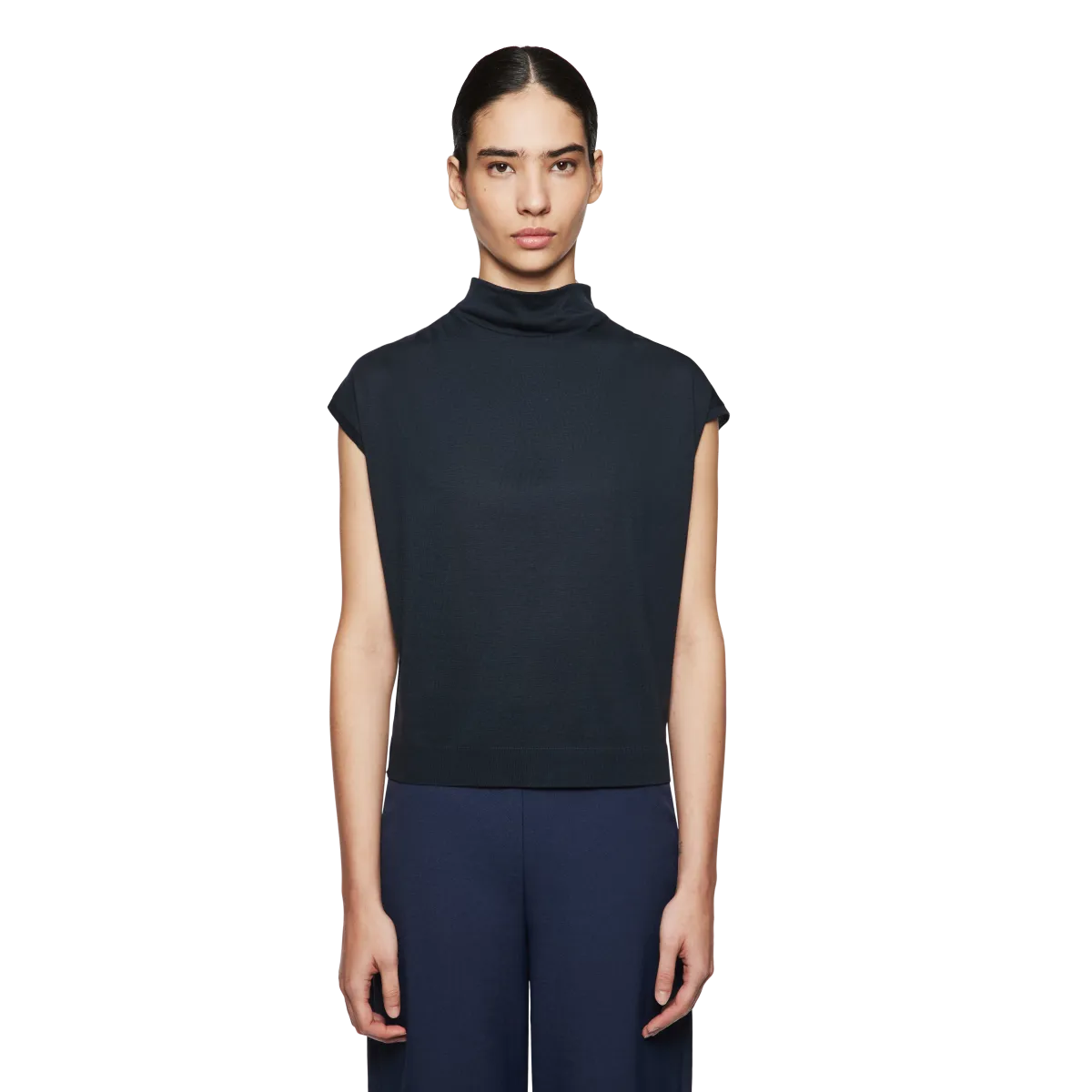 Solemno Top 520083 dark navy