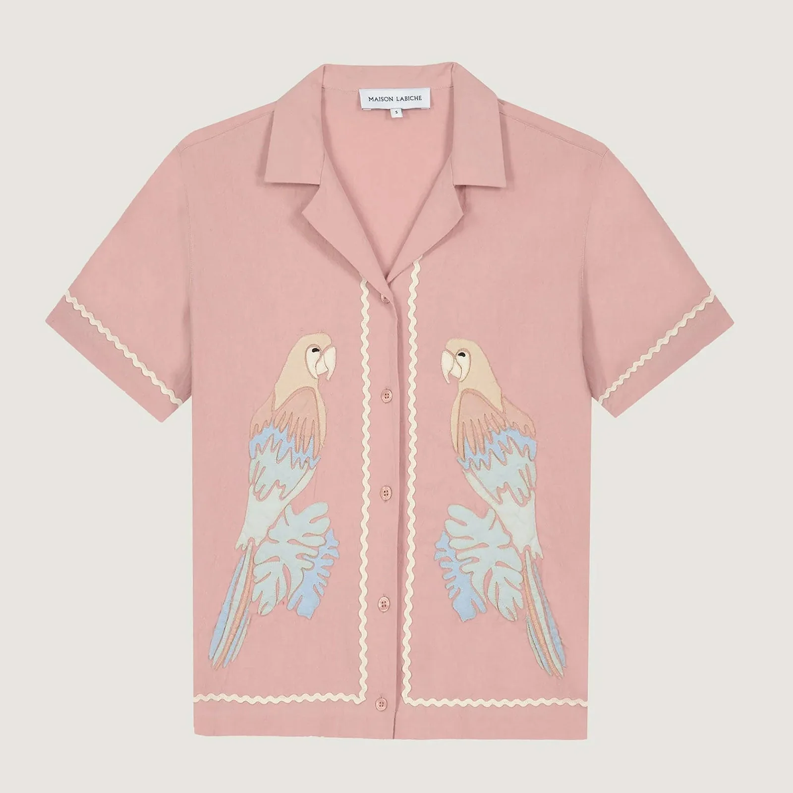 Souchier Parrots Blouse english pink - Image 4