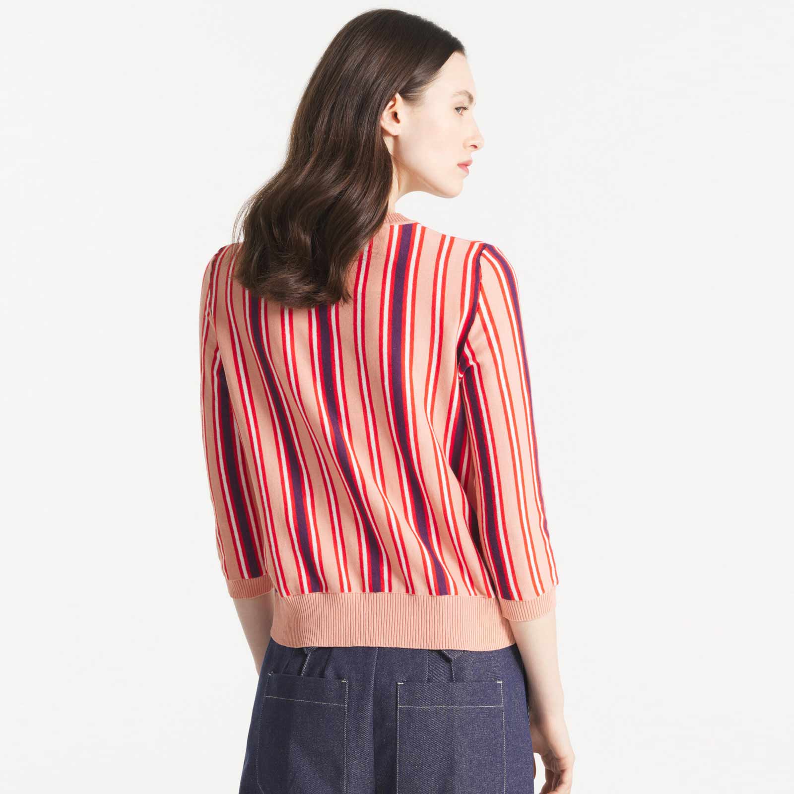 Stasia Stripes Sweater vieux rose - Image 2