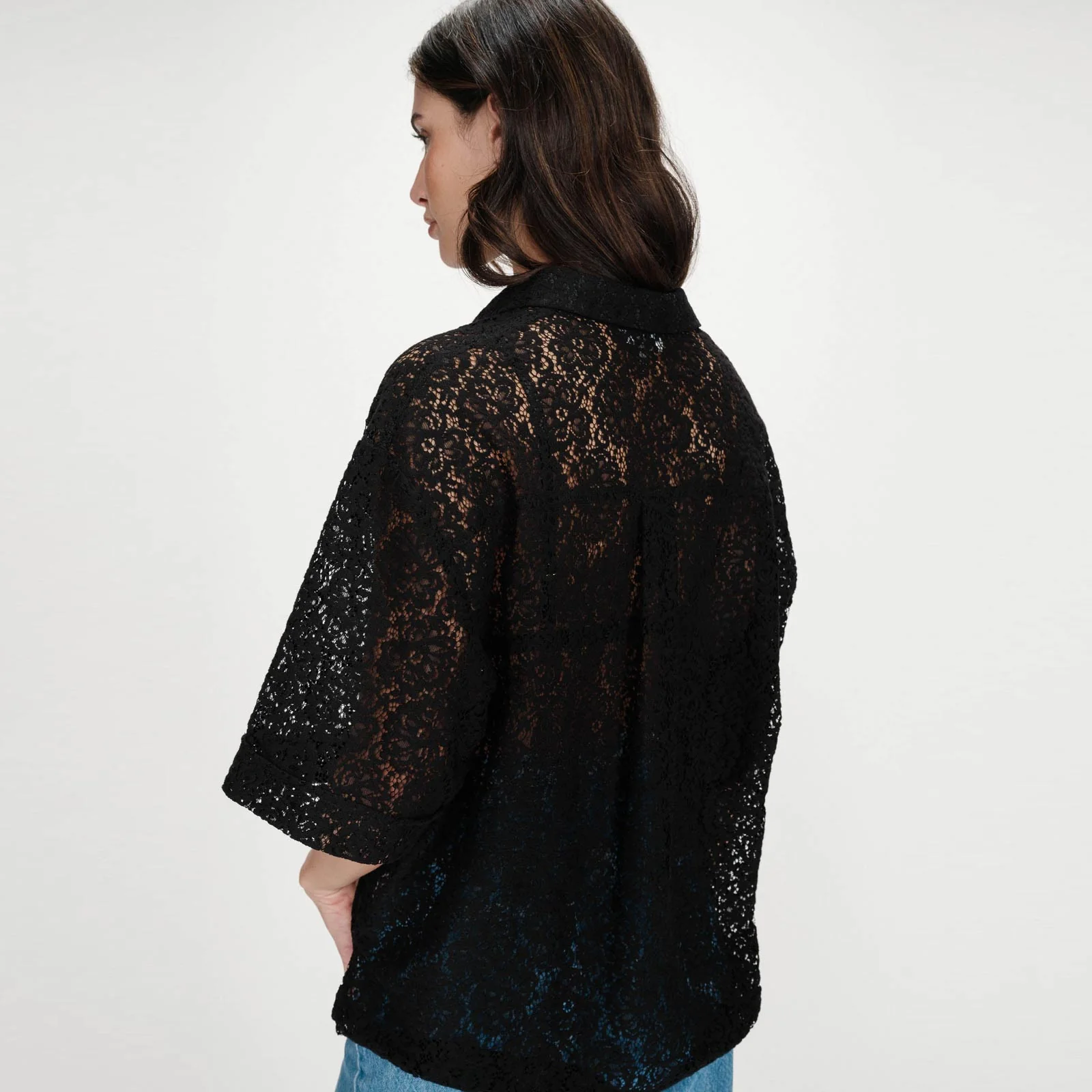 Straight Lace Shirt Vendel noir - Image 2