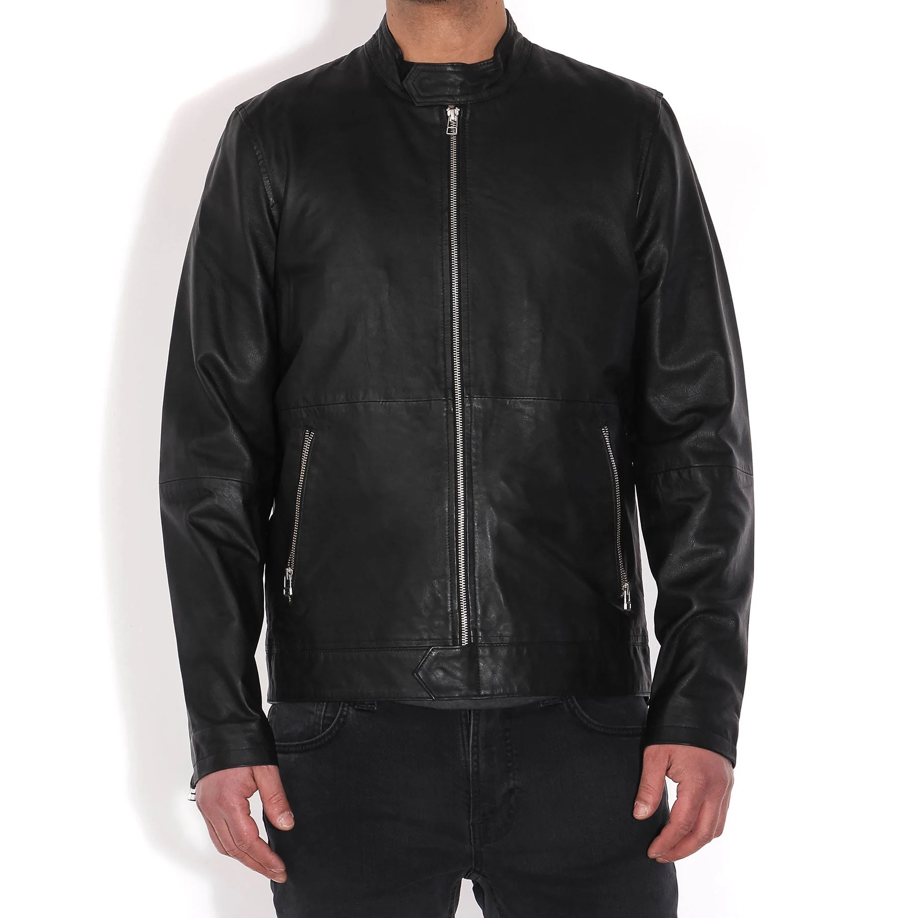 Esteban Leather Jacket black - Image 2