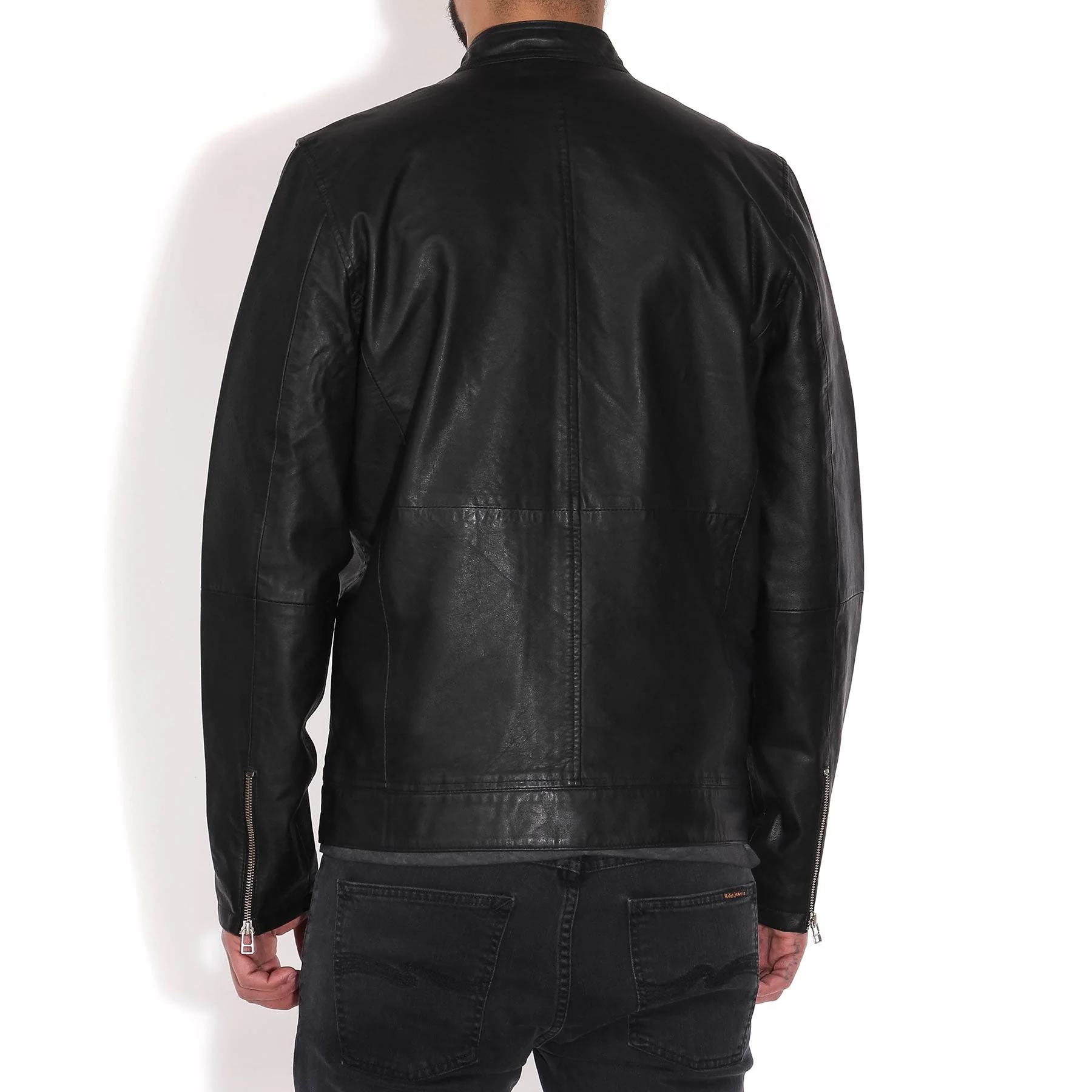Esteban Leather Jacket black - Image 3