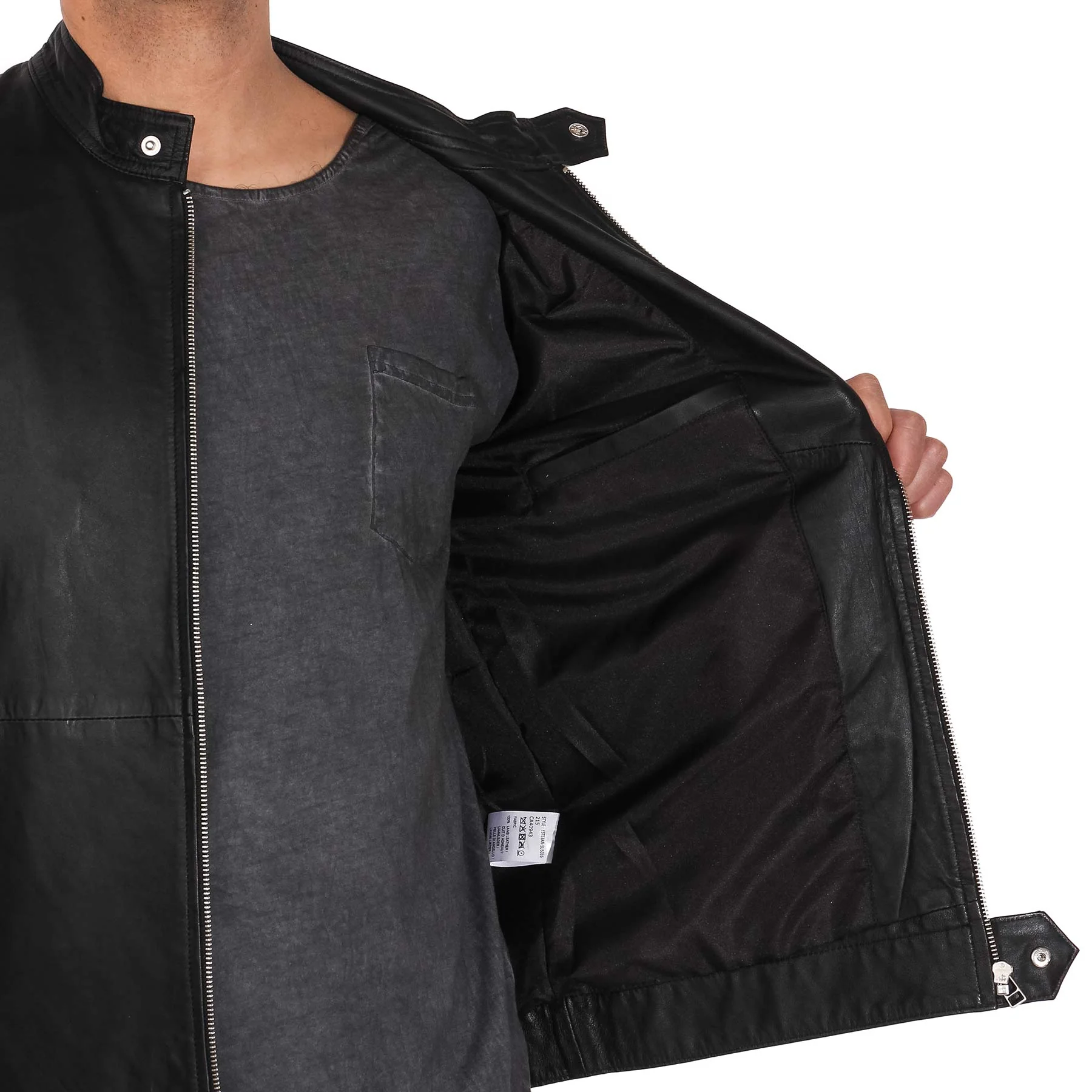 Esteban Leather Jacket black - Image 5