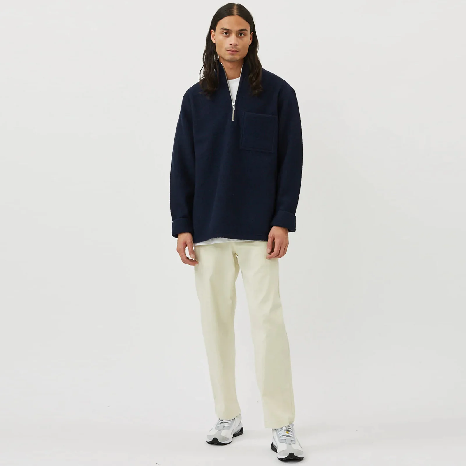 Swenna Half Zip navy blazer - Image 2