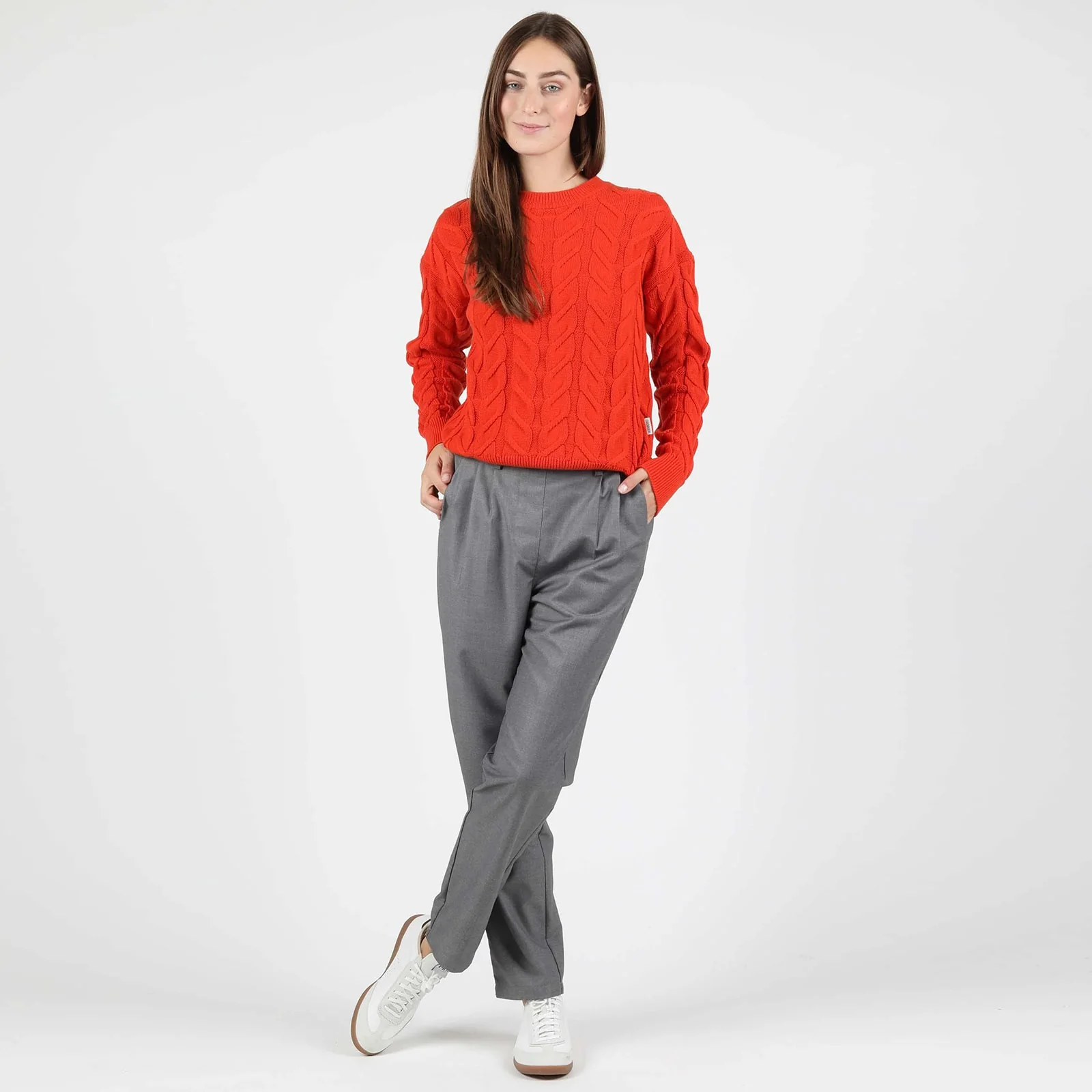 Tara Knit Sweater 222.512-511 burnt henna - Image 3