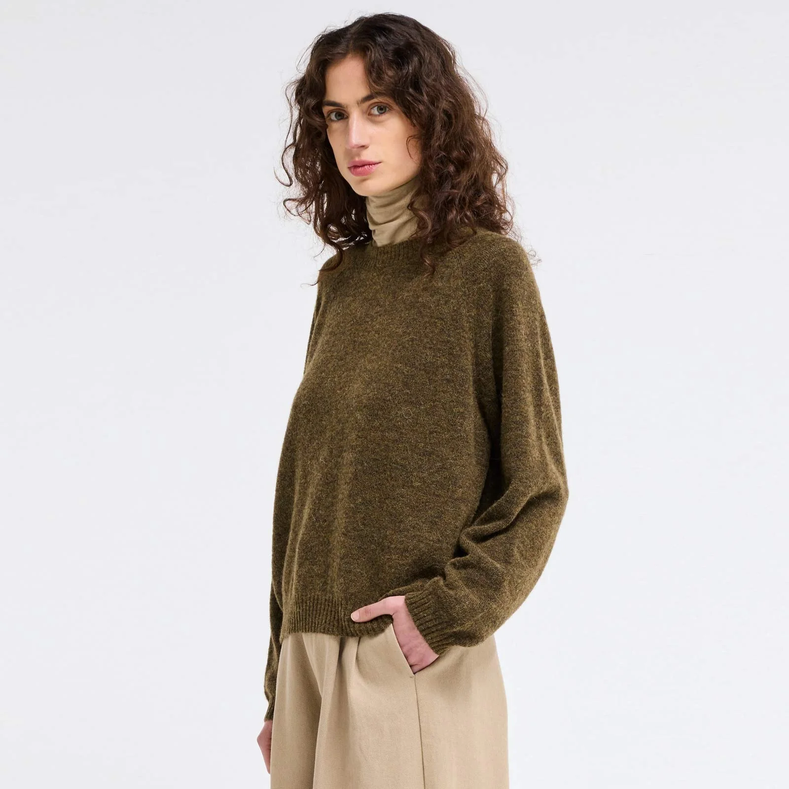 Teddy Bear Jumper khaki - Image 3