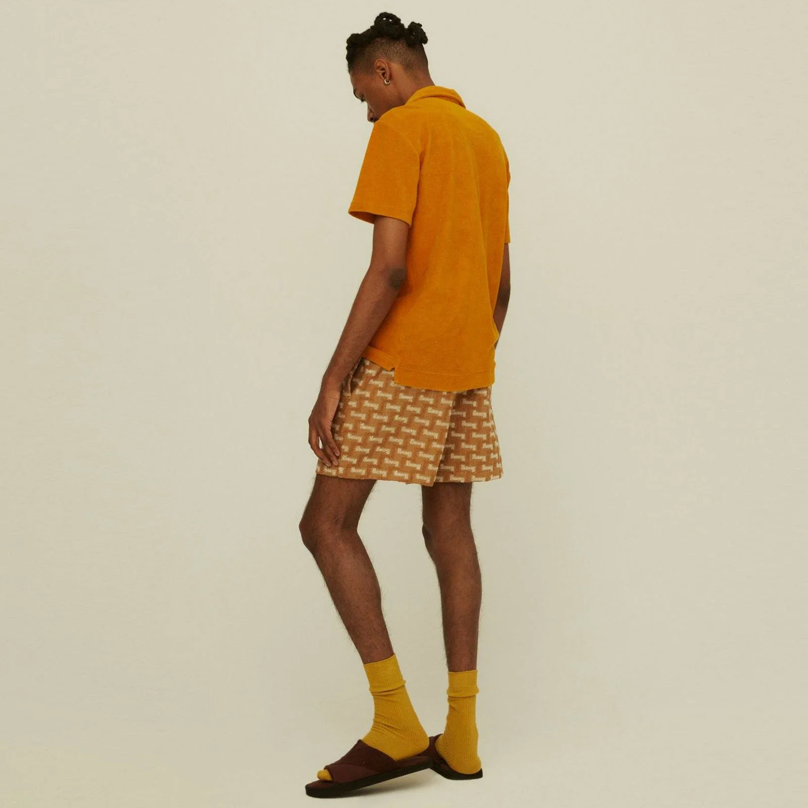 Polo Terry Shirt mustard - Image 5