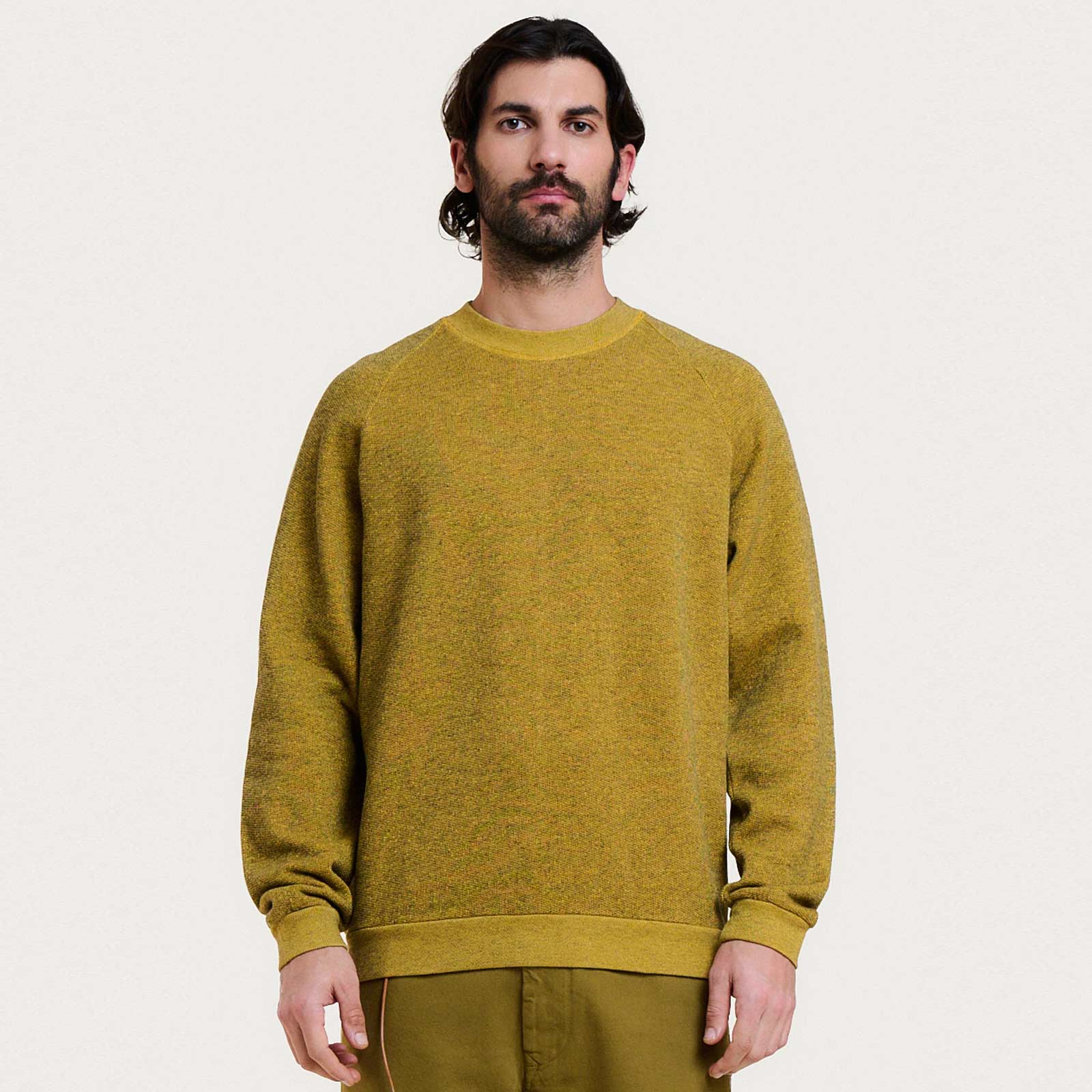 Terry Sweat Jumper happy yellow
