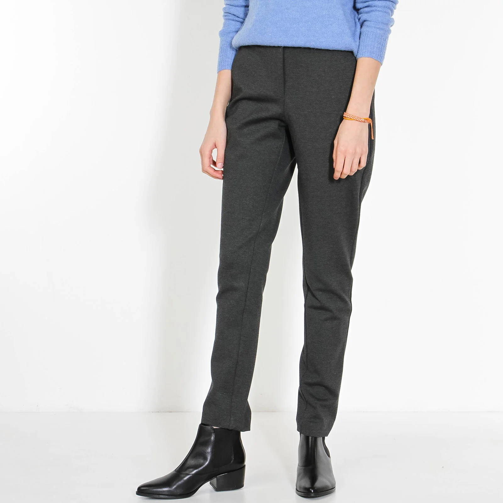 Thelma Ankle Pants dark grey mel - Image 3