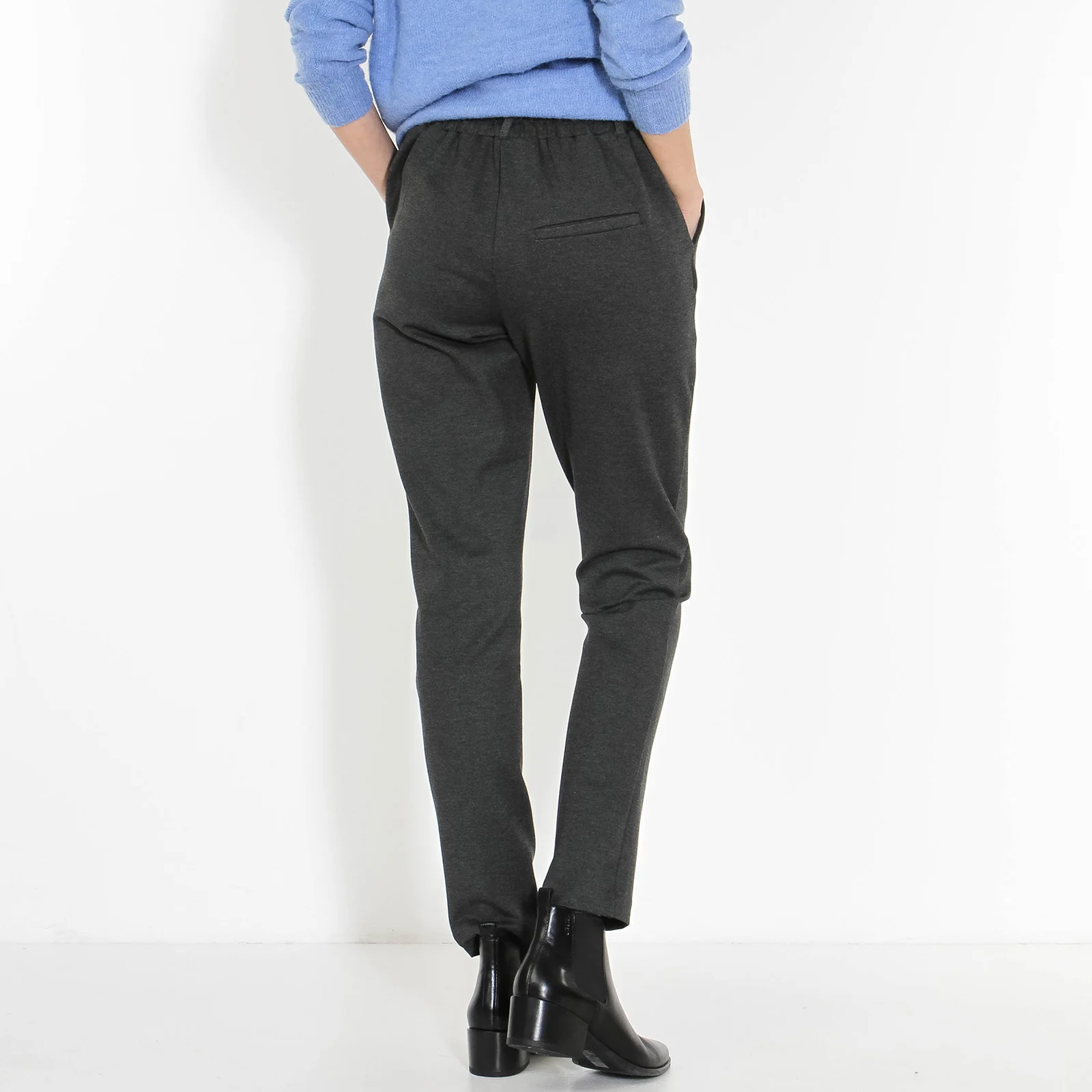 Thelma Ankle Pants dark grey mel - Image 6