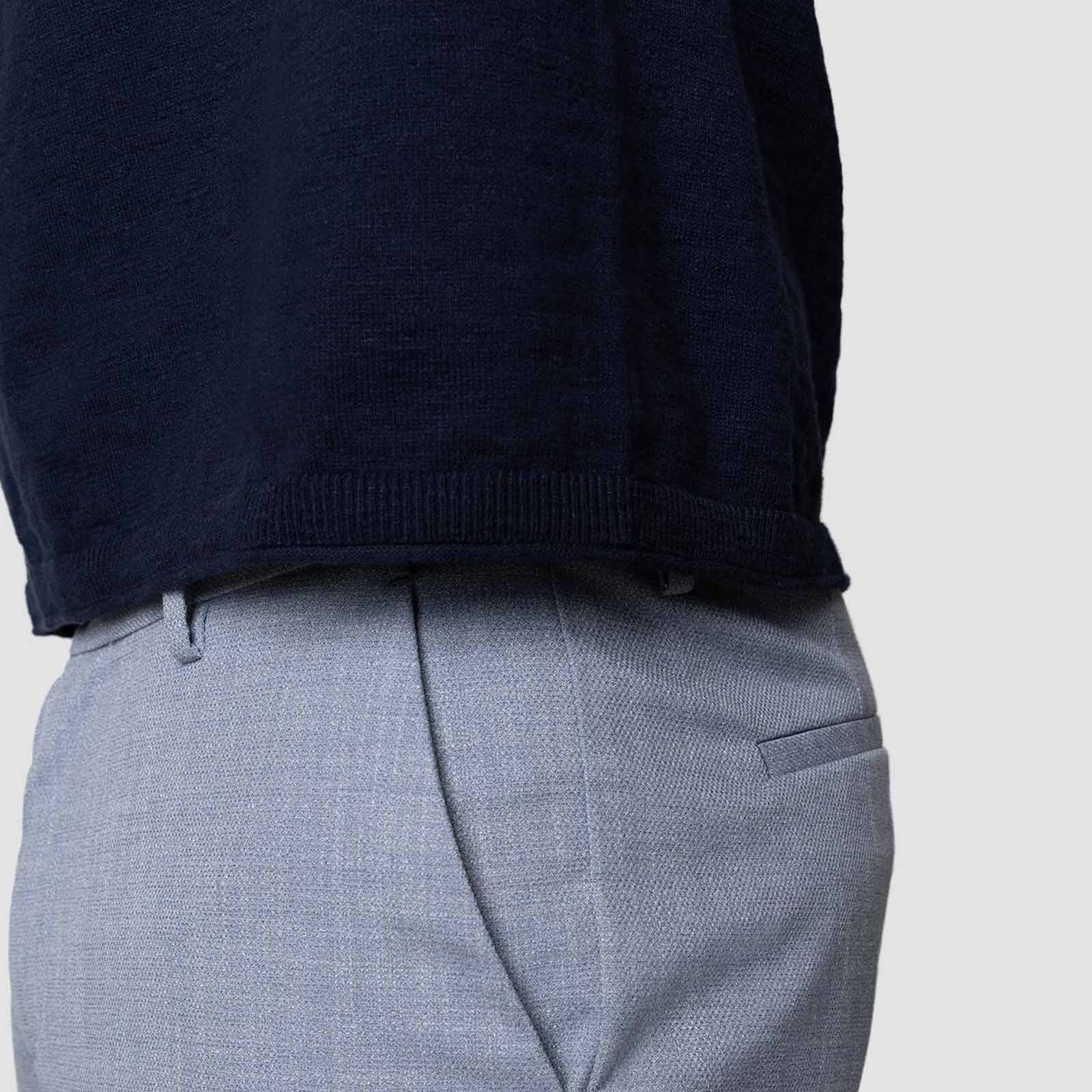 Thomas Knitted Polo T-Shirt navy - Image 5