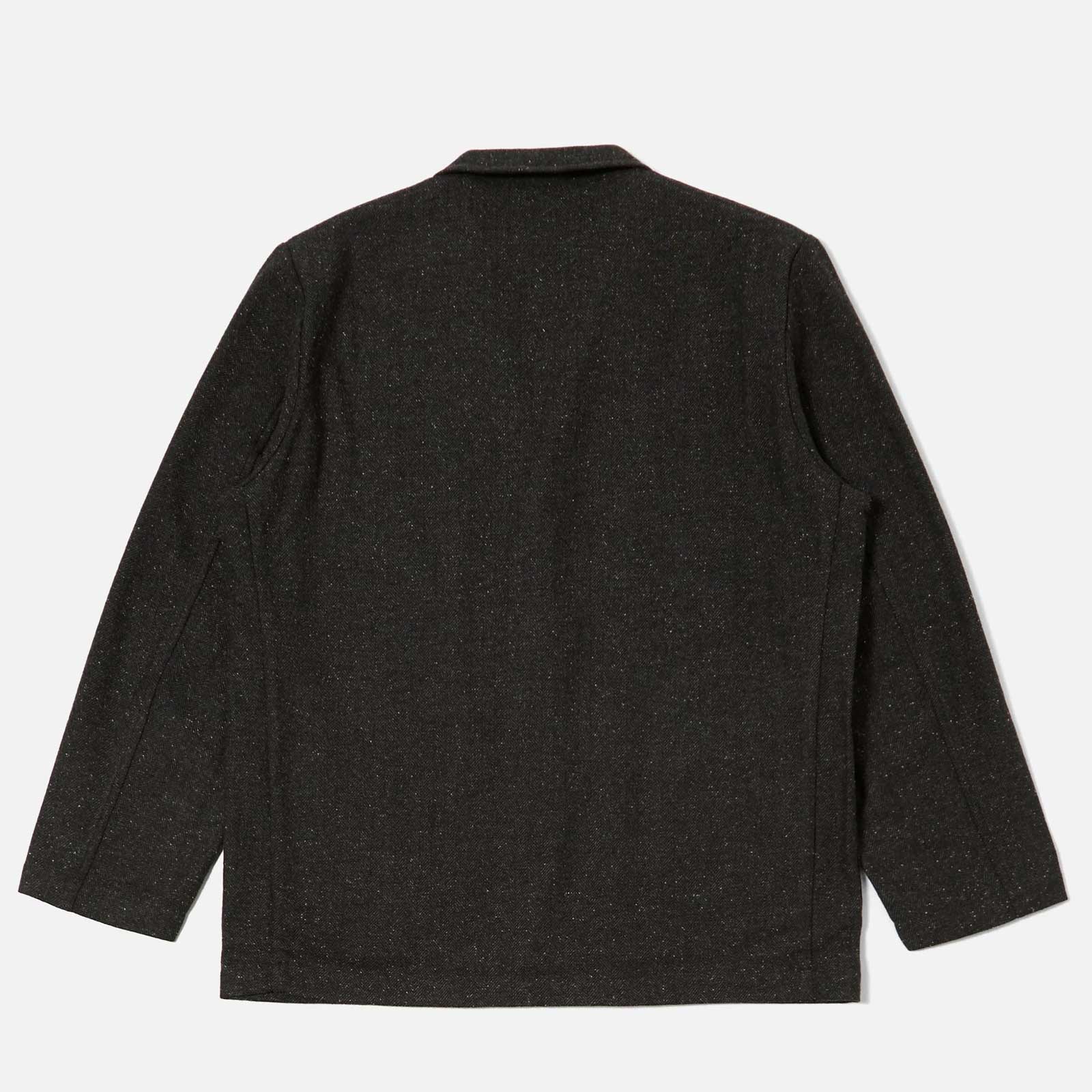 Three Button Salt n Pepper Tweed Jacket black - Image 5