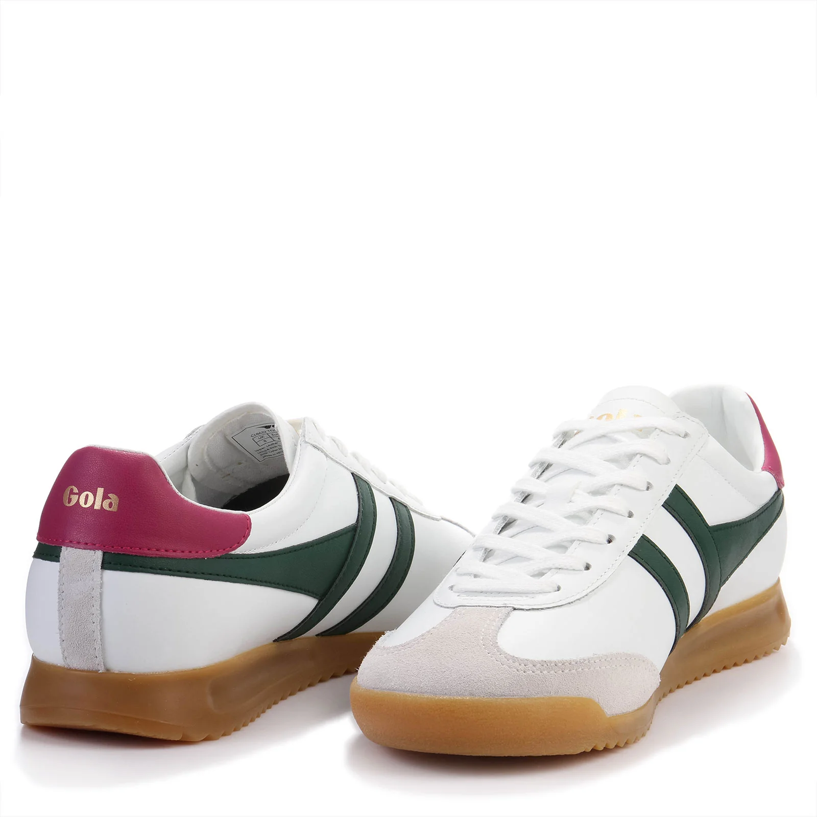 Torpedo Leather white/evergreen/fuchsia - Image 3
