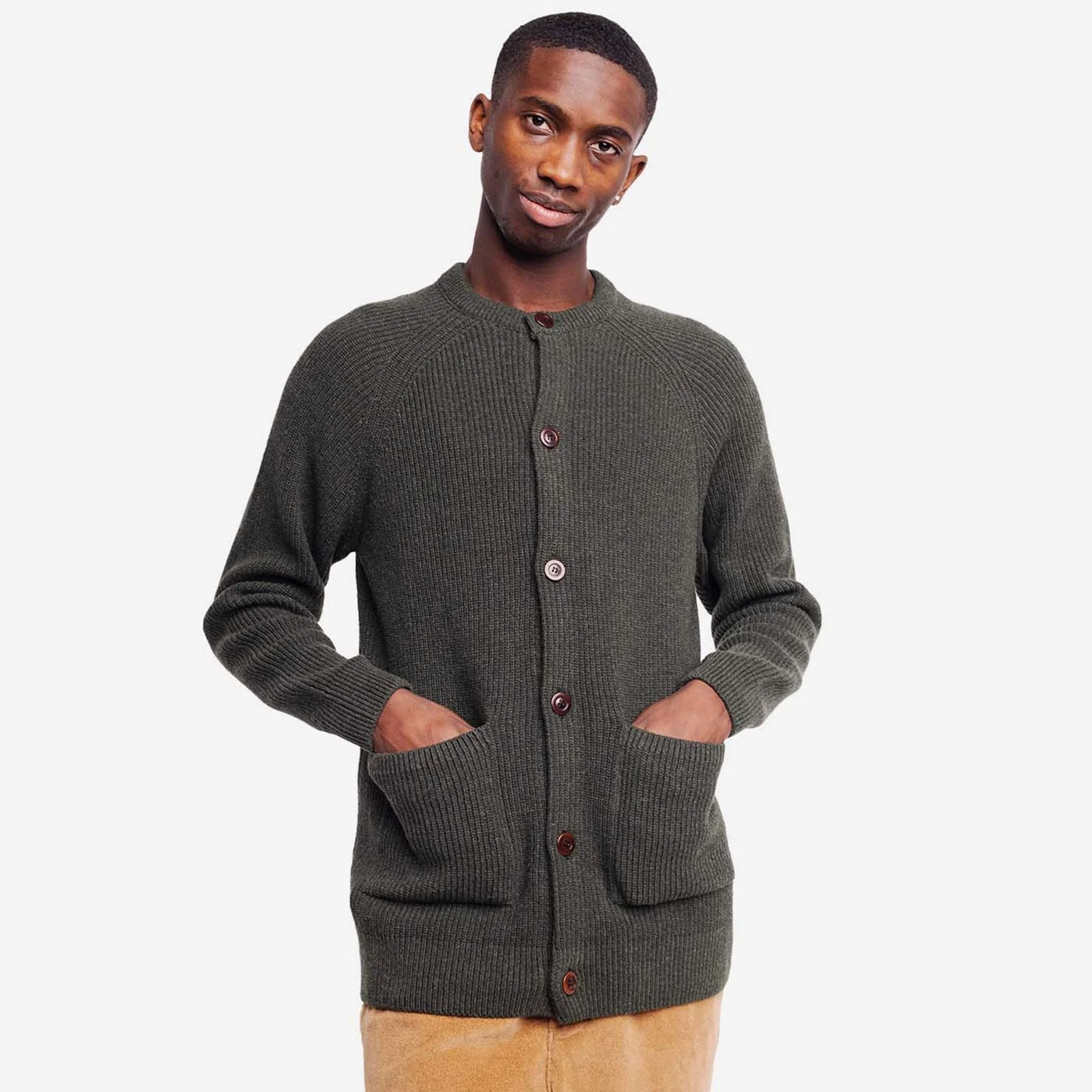 Tricot Cardigan forest green - Image 4