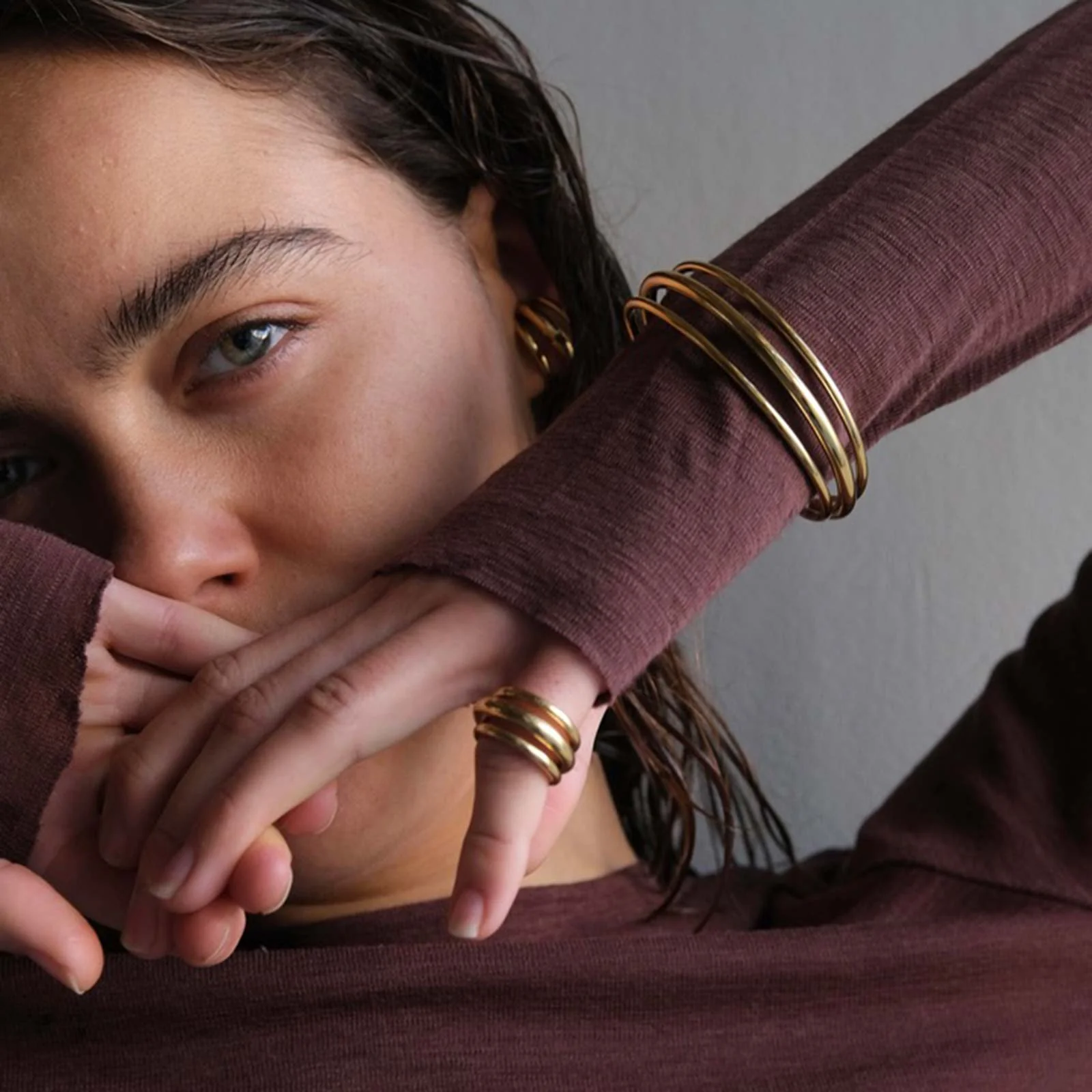 Triune Pinkey Ring gold - Image 3