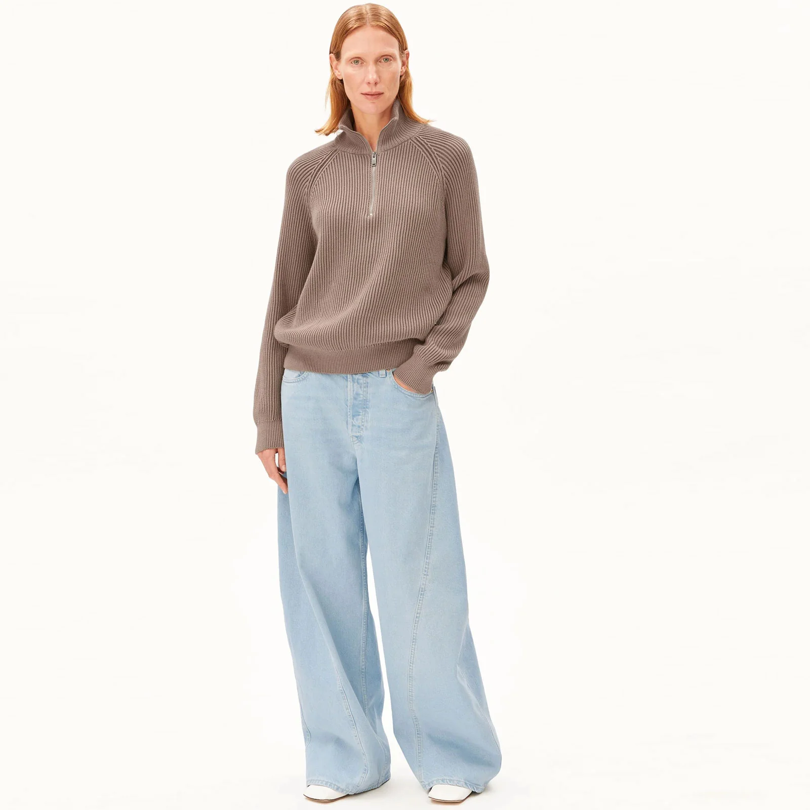 Troyer Vanisé Knit Sweater cinnamon dust/dark cinnamon dust - Image 3