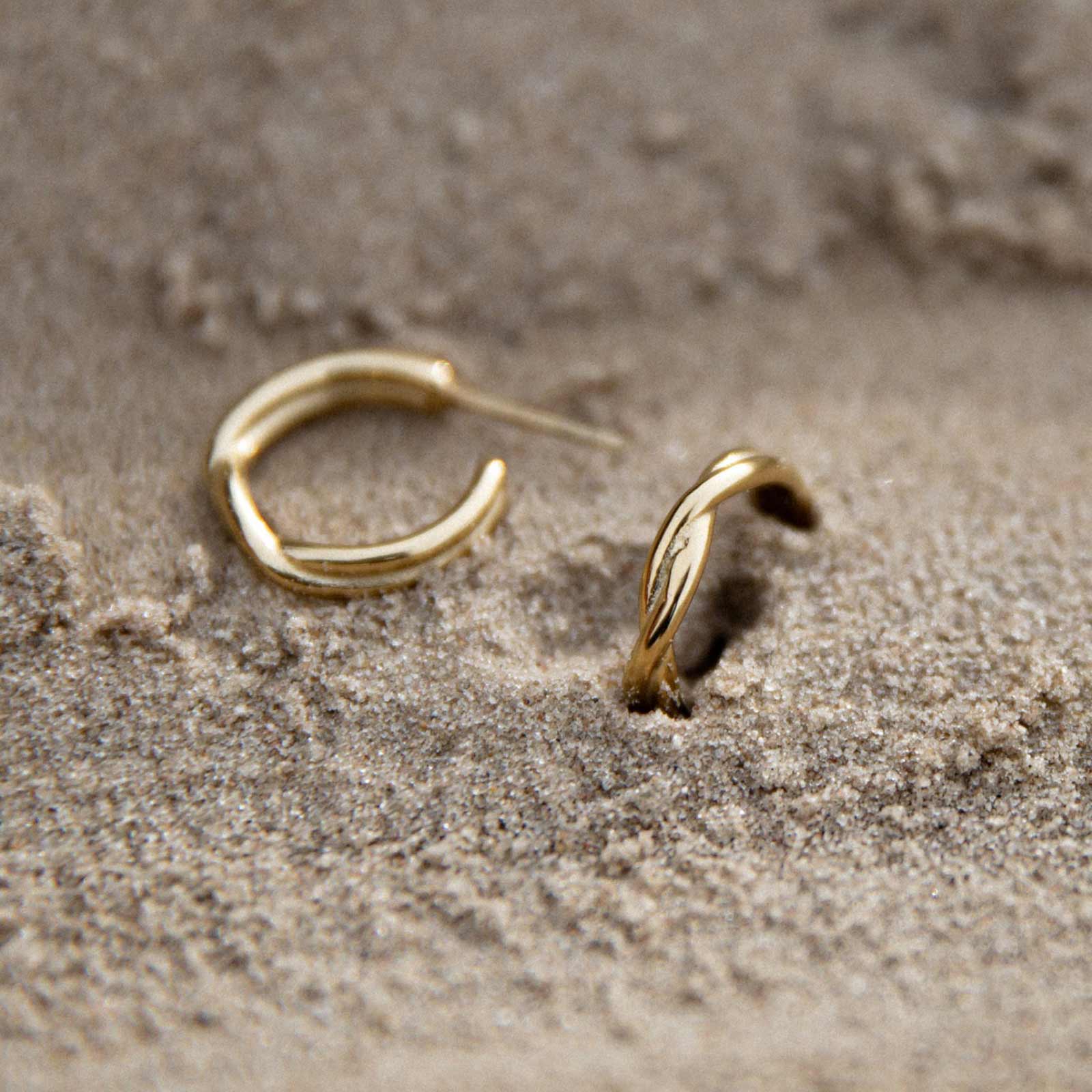 Twine Earrings gold - Image 3