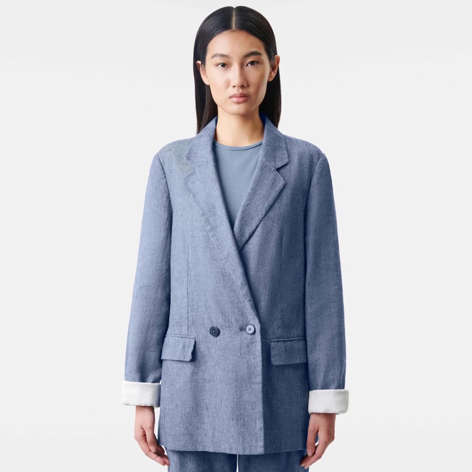 Tyneham Blazer 126068 chambray blue - Image 2