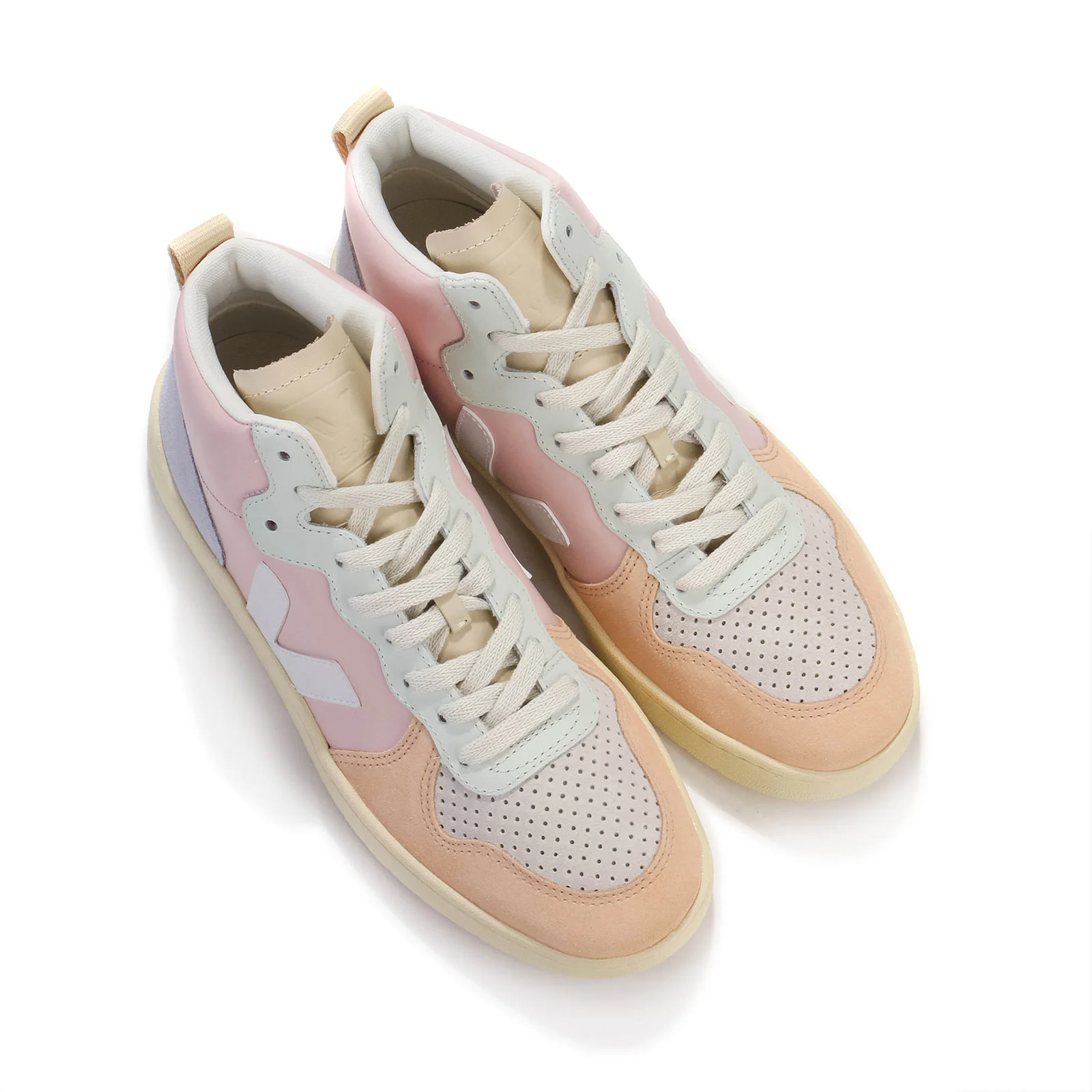 V15 Midtop Leather petale/white/multico - Image 4