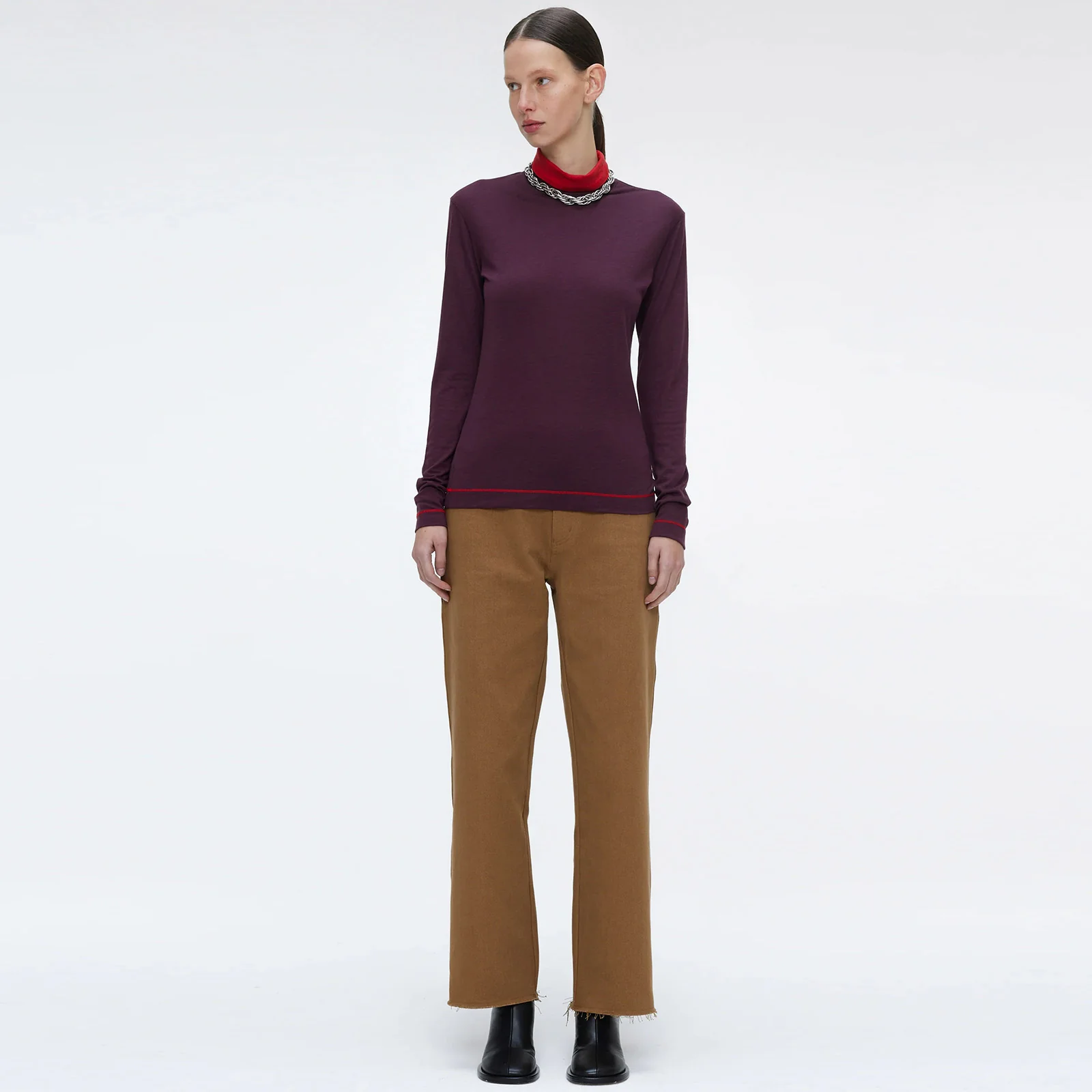 Vail Turtleneck burgundy - Image 2