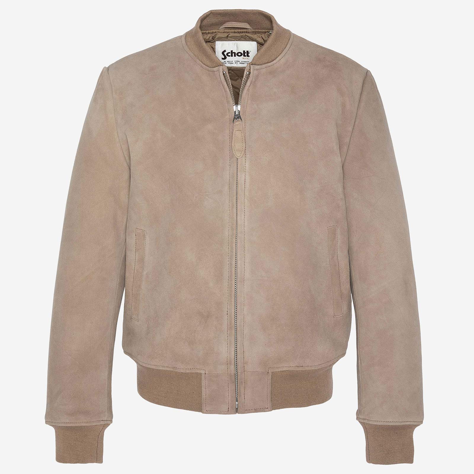 Velour Blouson dark beige - Image 4