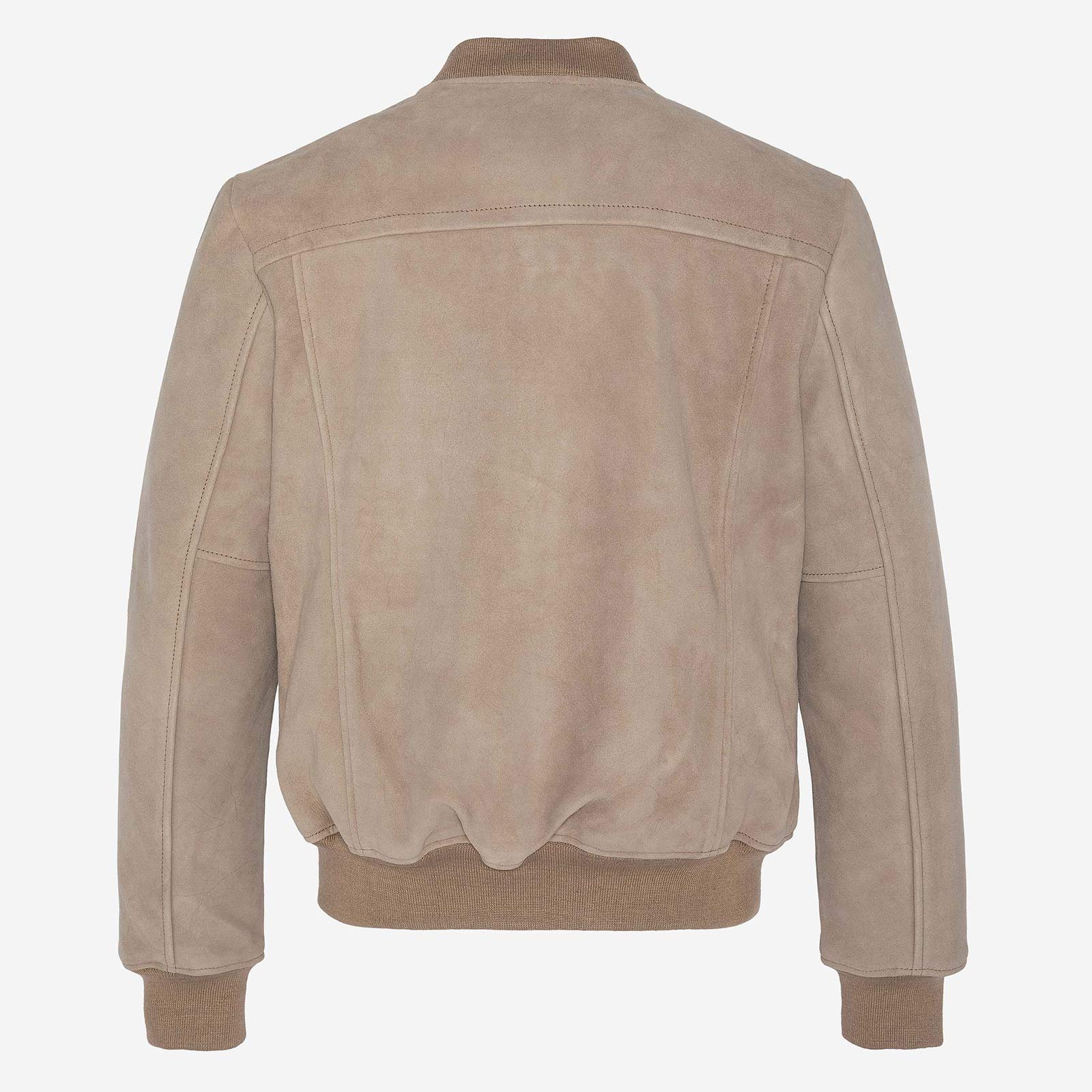 Velour Blouson dark beige - Image 5