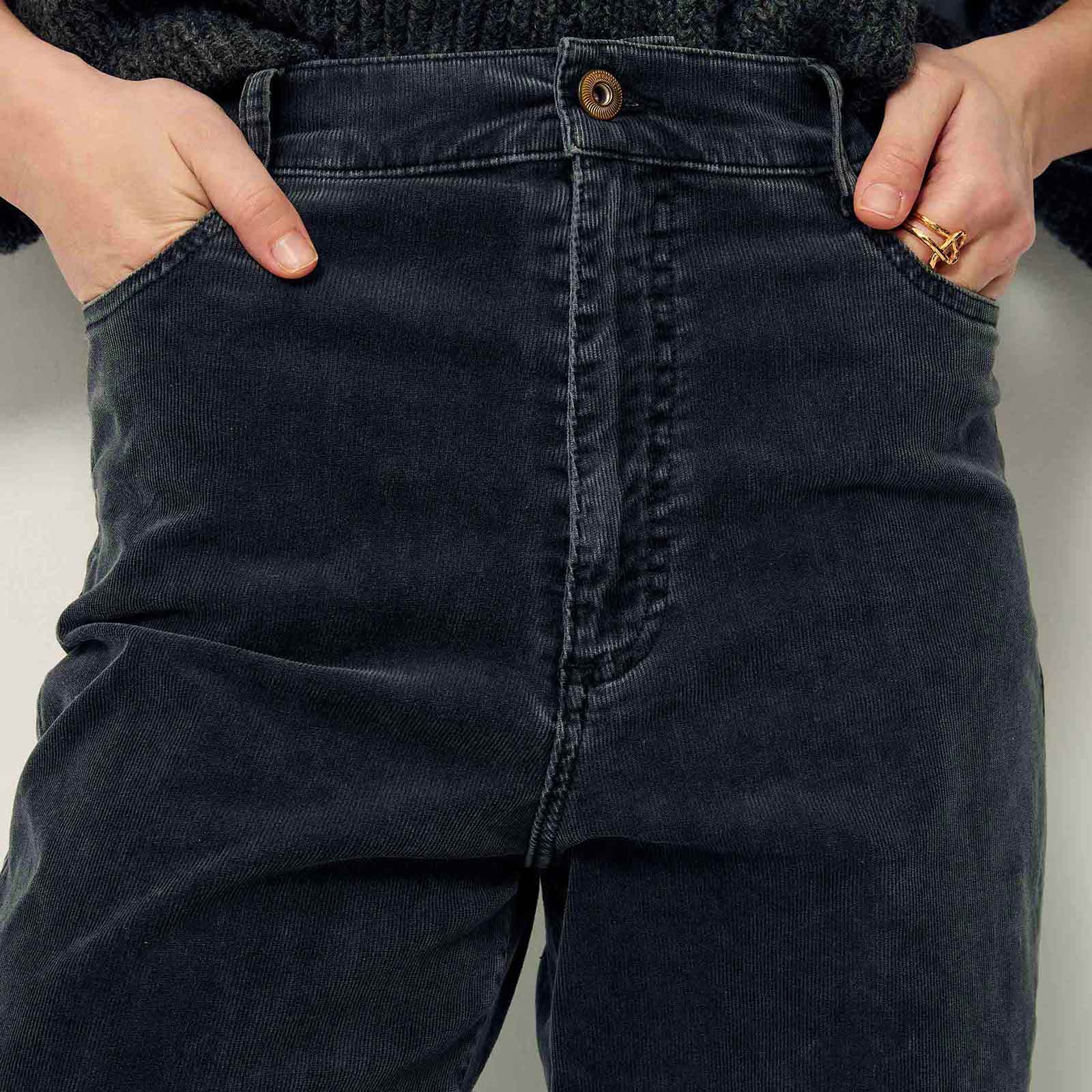 Velvet Cruise Cord Trousers graffit - Image 5
