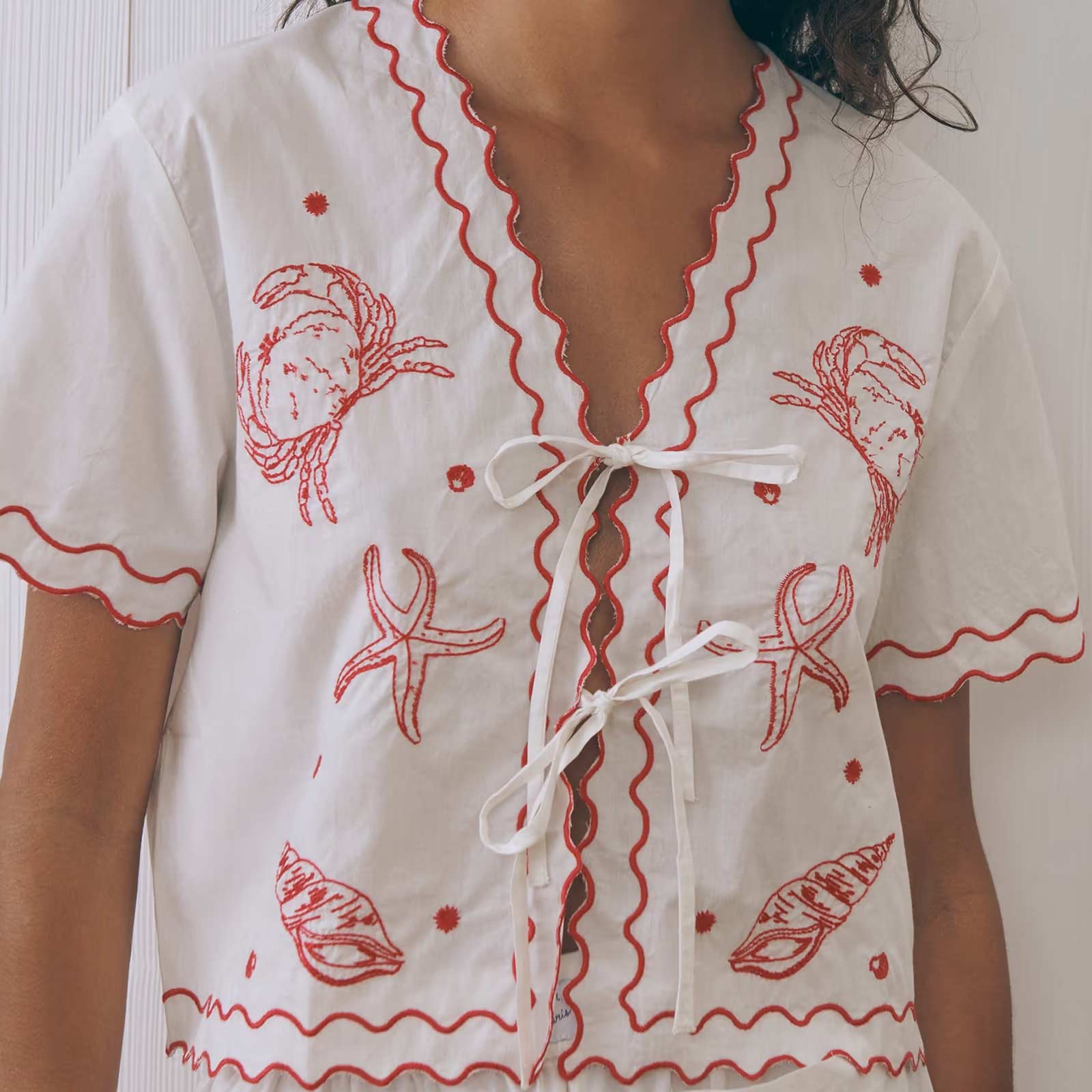 Veneur Blouse seashells offwhite