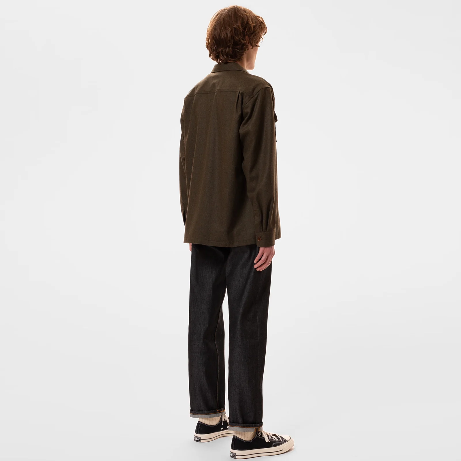 Vincent Melange Board Shirt green melange - Image 3