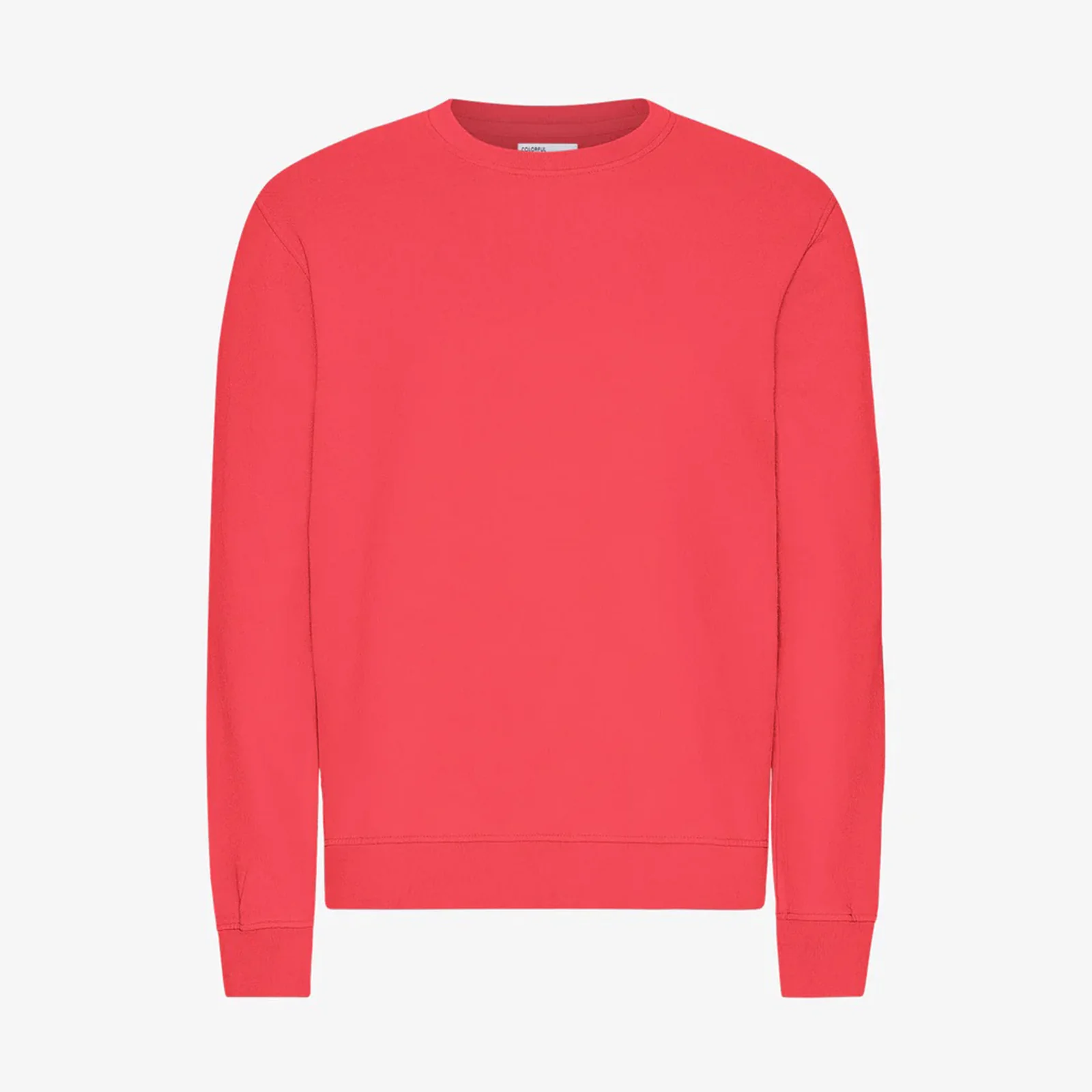W Classic Organic Crew red tangerine