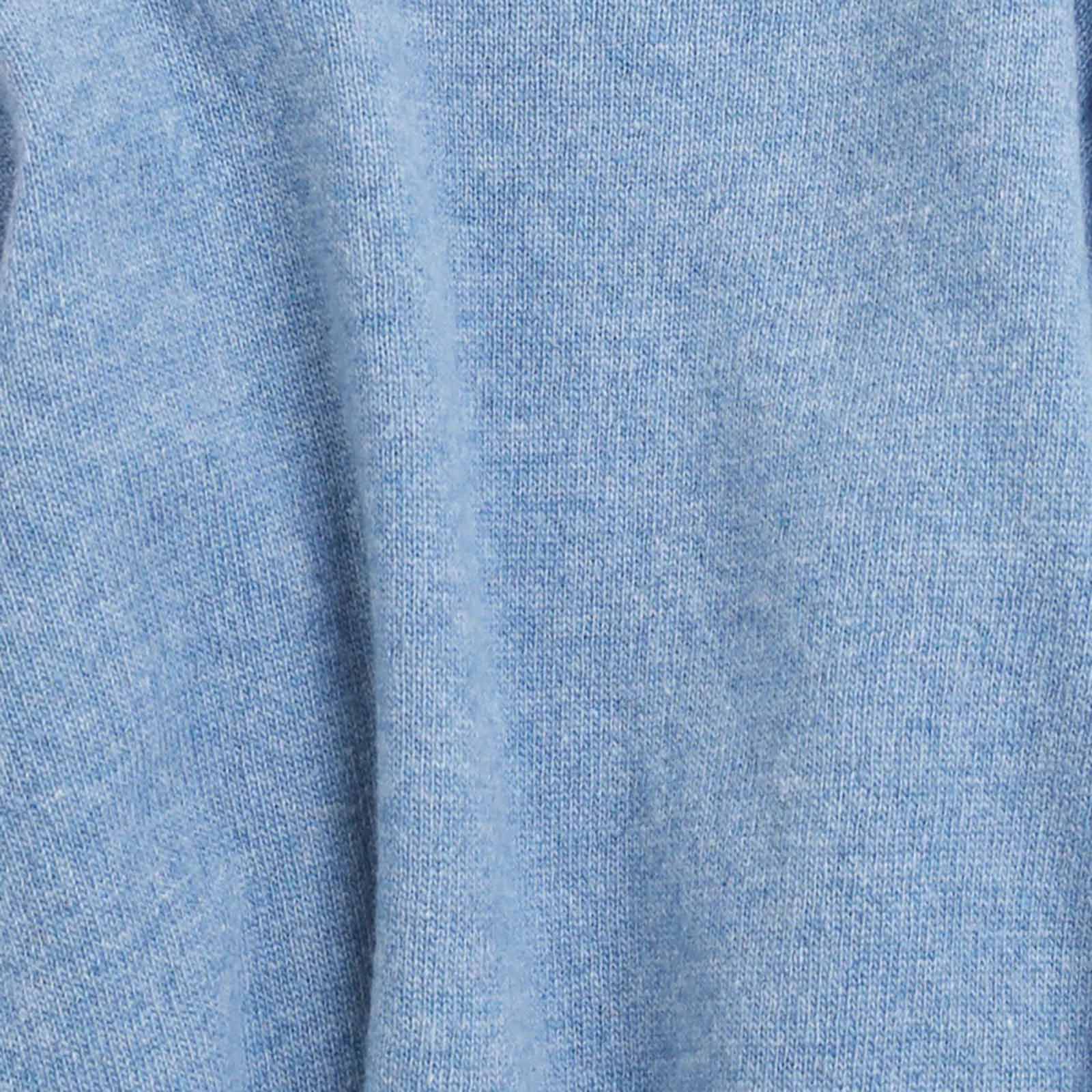 W Light Merino Wool Crew stone blue - Image 2